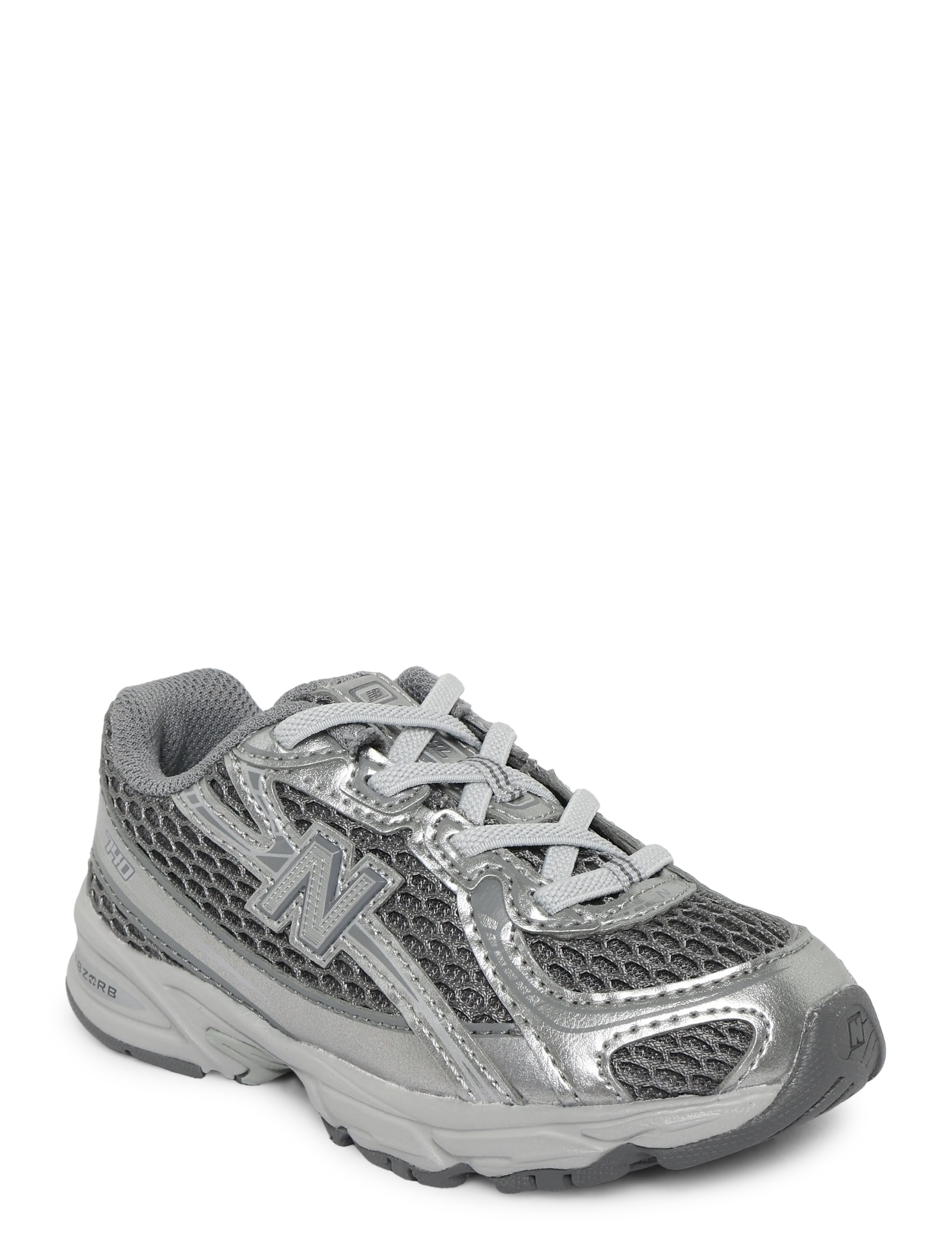 New Balance New Balance 740 Kids Bungee Lace, 22.5, Grey