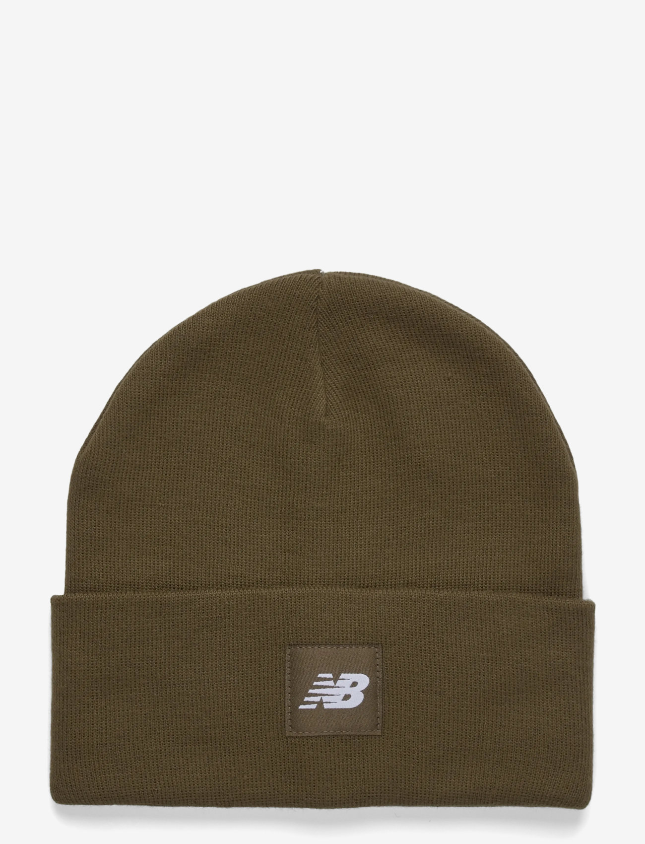 New Balance - Cuffed Beanie Flying NB Logo - beanies - woodland - 0