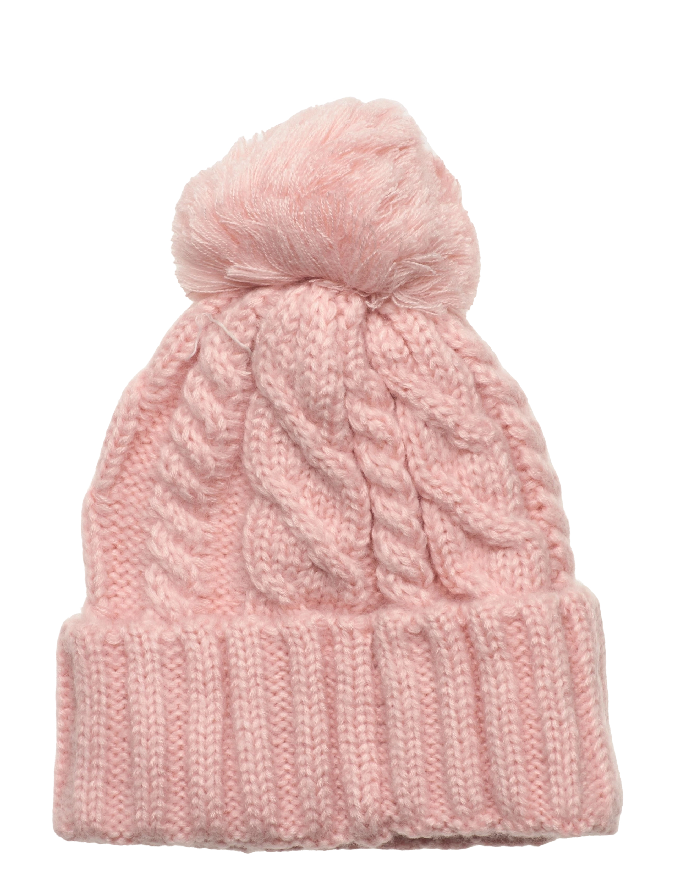 New Balance - Lux Knit Pom Beanie - beanies - pink haze - 1