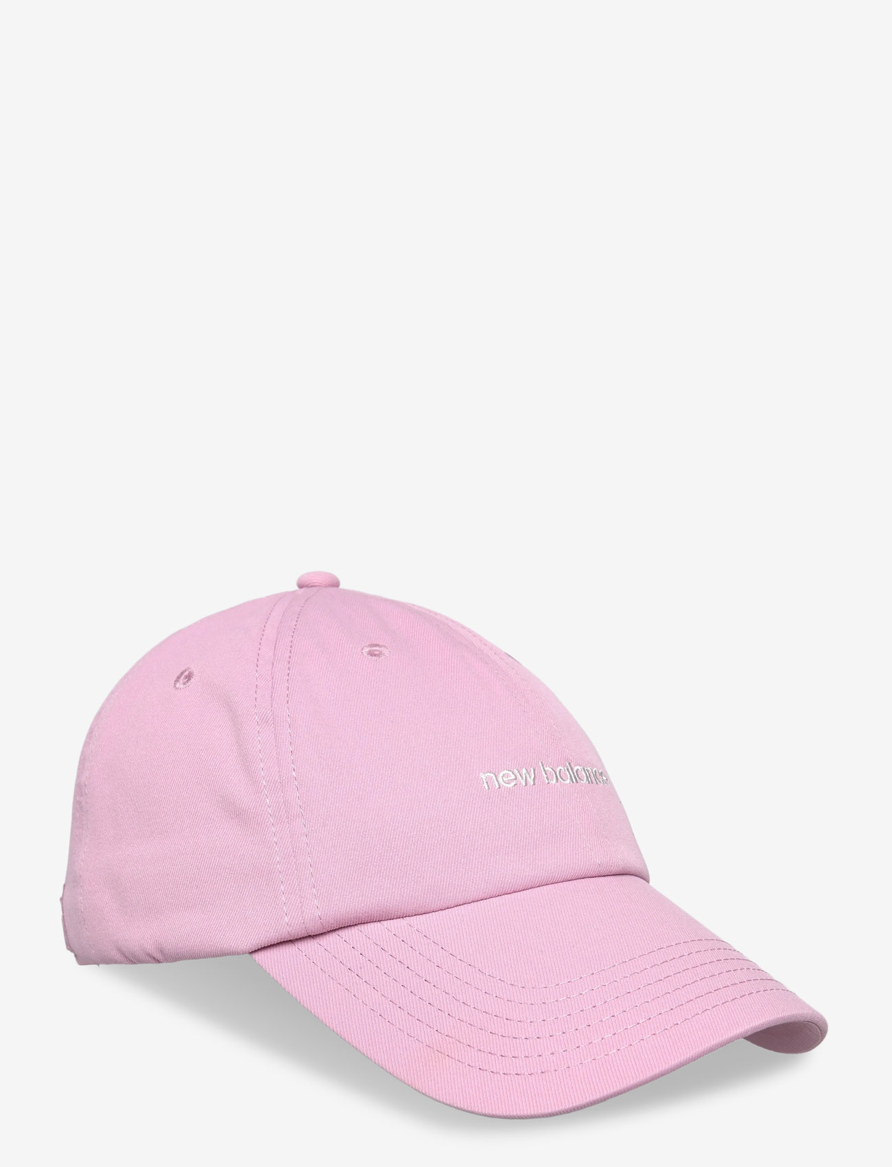 New Balance - Women's 6 Panel Linear Logo Hat - caps - pink taffy - 0