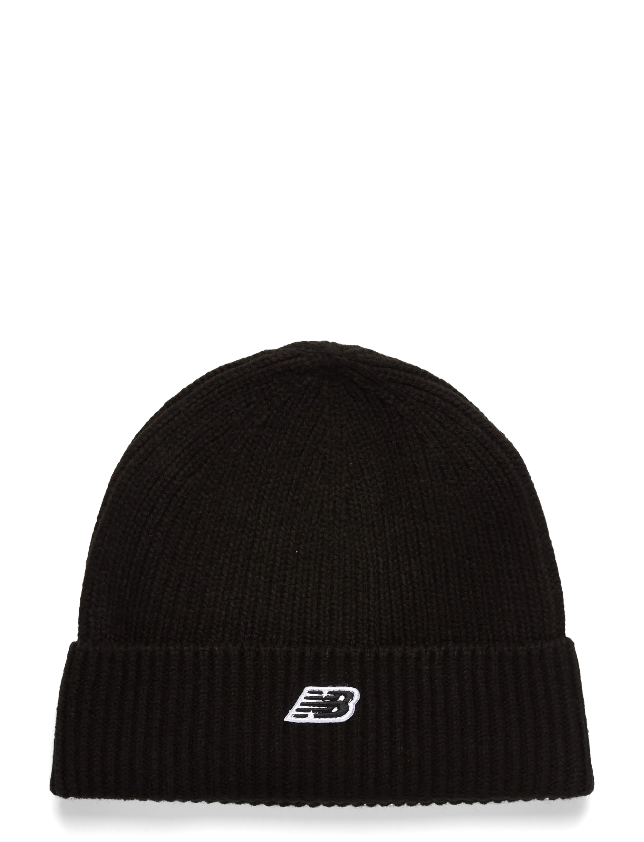 New Balance Winter Watchman Beanie NB Patch v3 - New Balance - BLACK / black