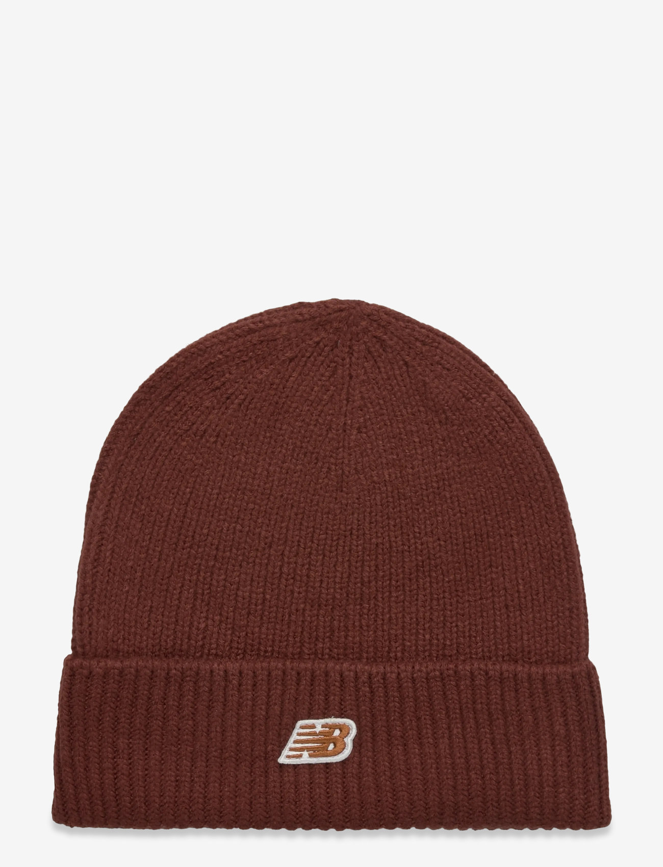 New Balance - Winter Watchman Beanie NB Patch v3 - beanies - rich oak - 0