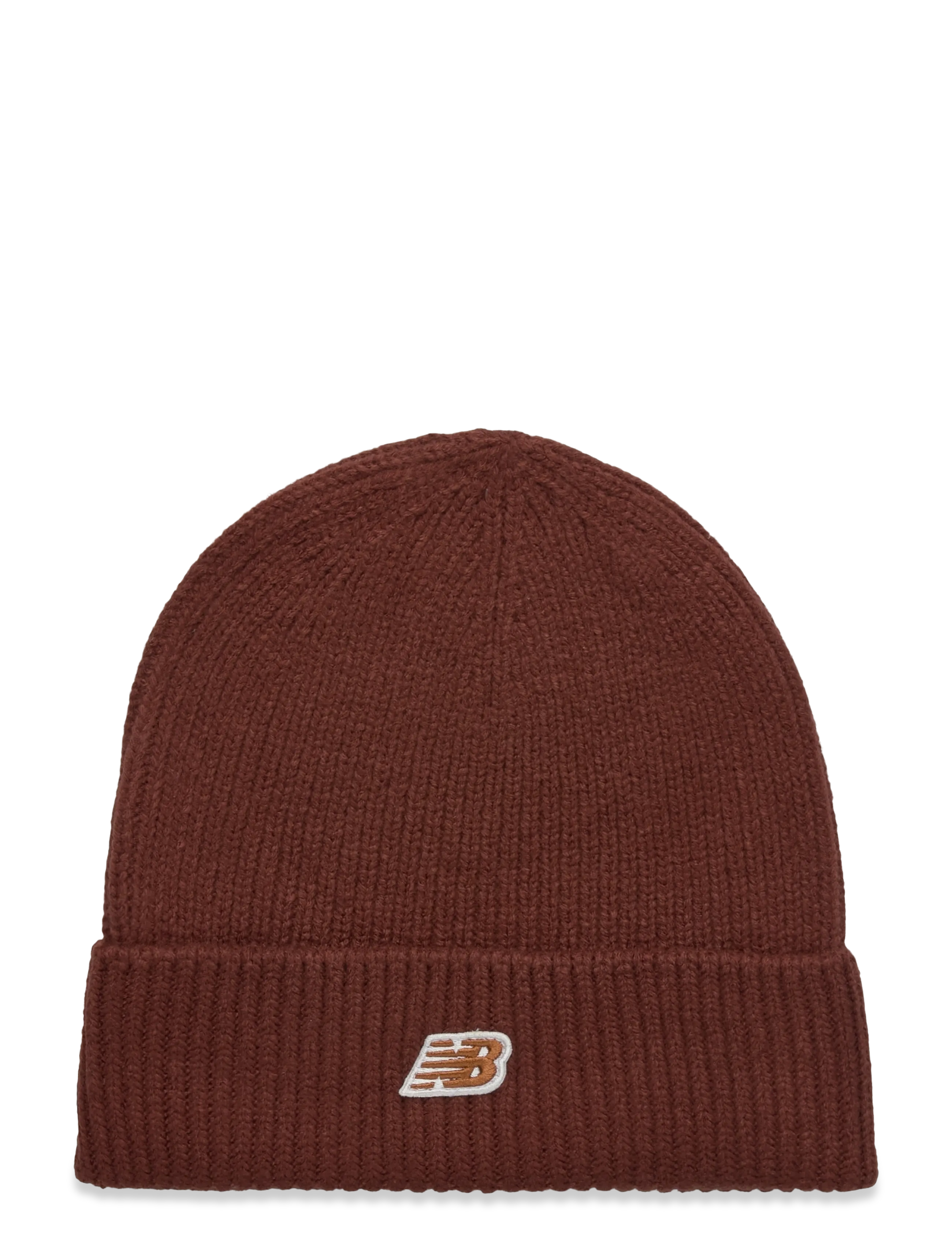 New Balance Winter Watchman Beanie NB Patch v3 - New Balance - RICH OAK / brown