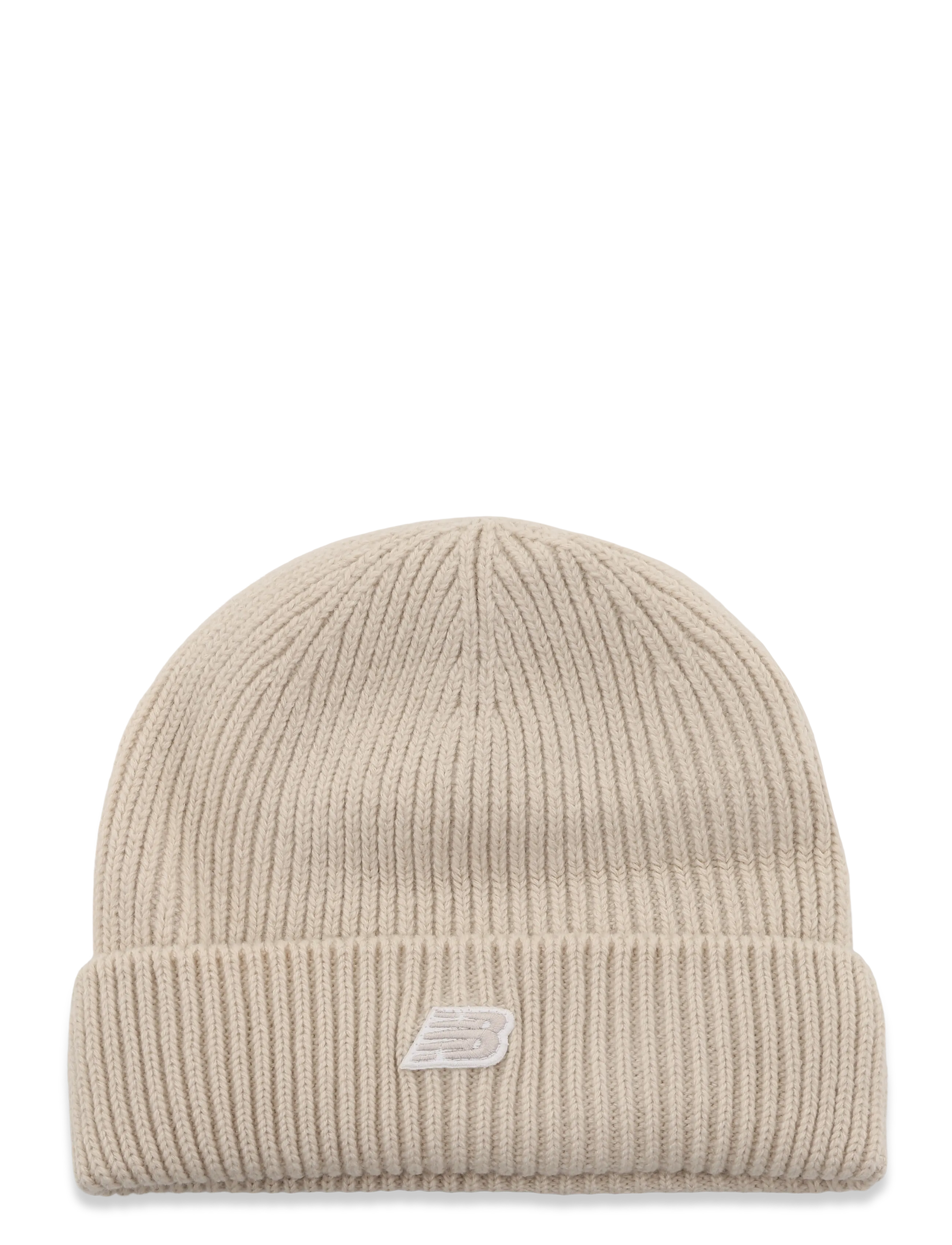 New Balance Winter Watchman Beanie NB Patch v3 - New Balance - TIMBERWOLF / cream