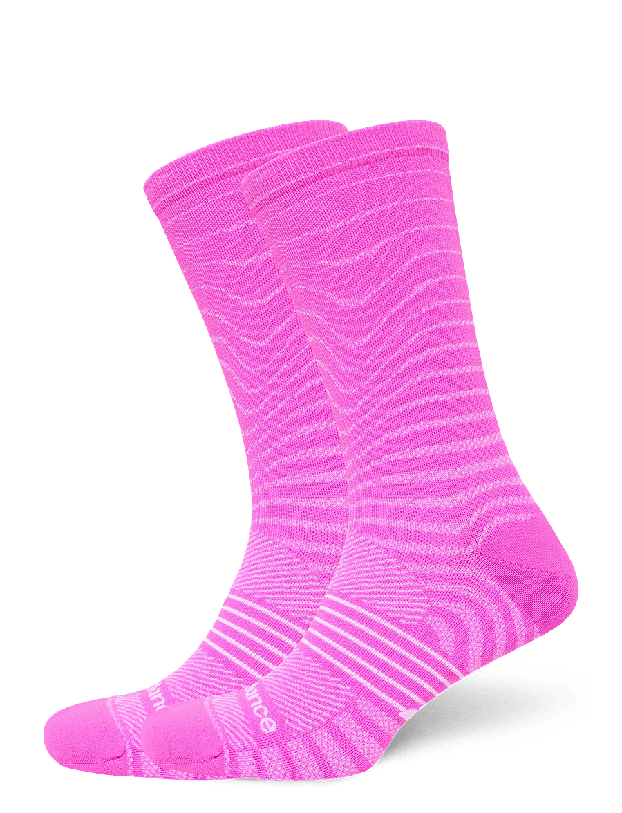 New Balance - Pro Run Crew Socks 1 Pair - strümpfe - pink heat - 0