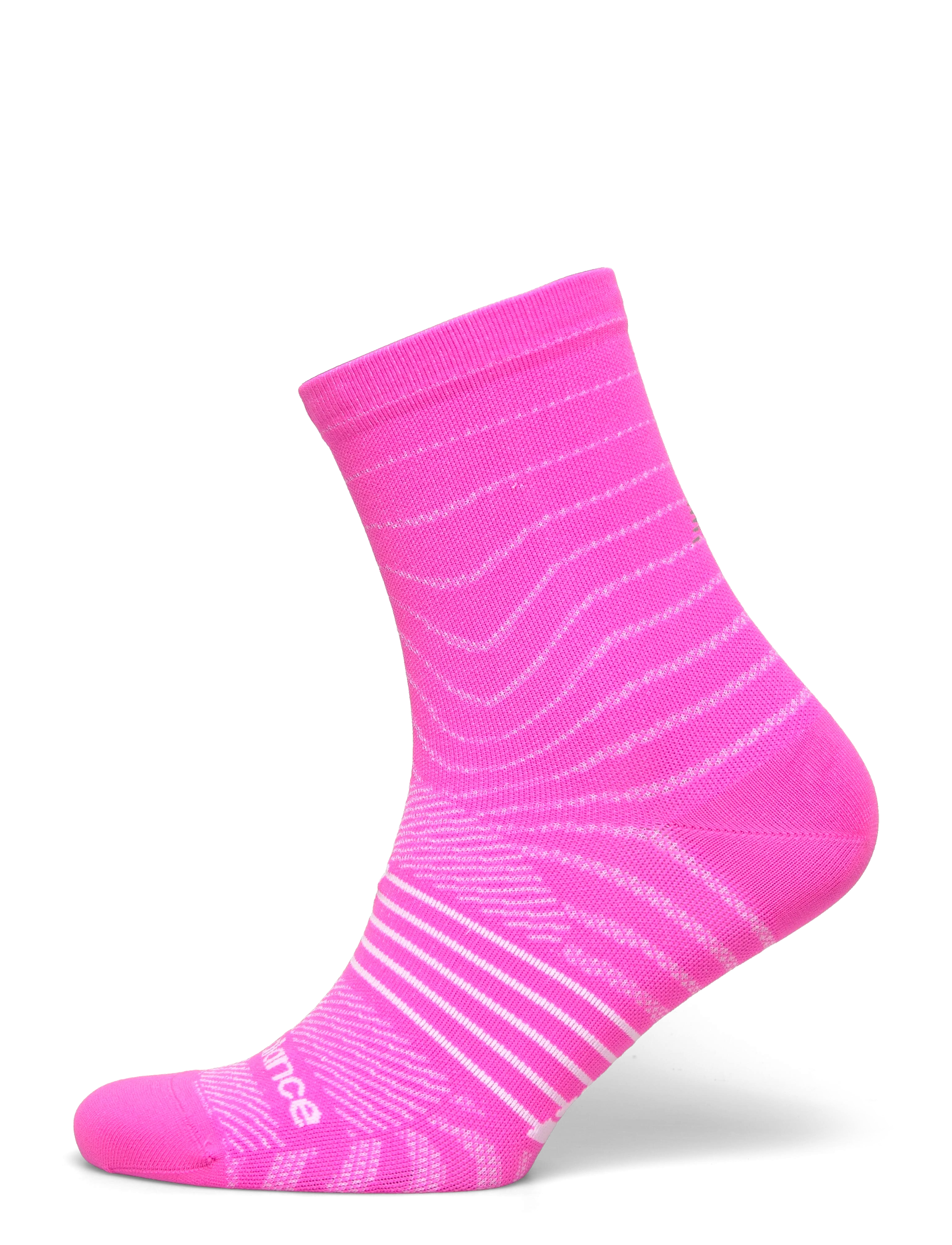 New Balance Pro Run Quarter Socks 1 Pair - Vaatteet - PINK HEAT / pink/rose