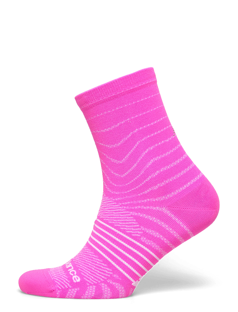 New Balance - Pro Run Quarter Socks 1 Pair - sporta zeķes - pink heat - 0