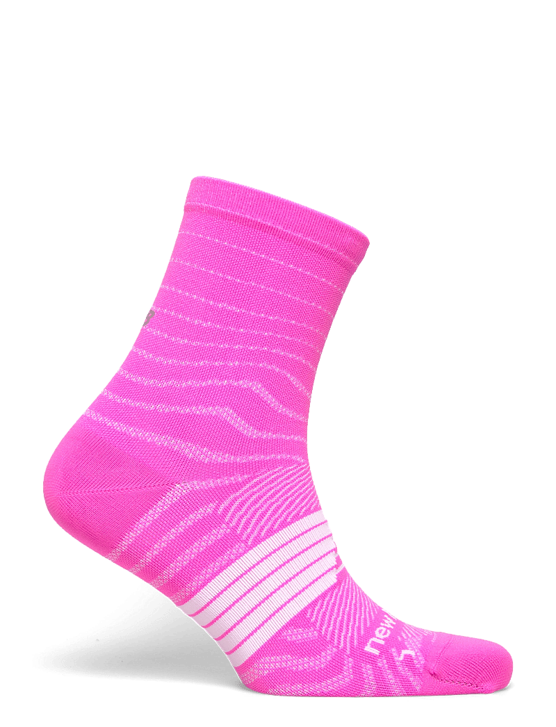 New Balance - Pro Run Quarter Socks 1 Pair - sporta zeķes - pink heat - 1