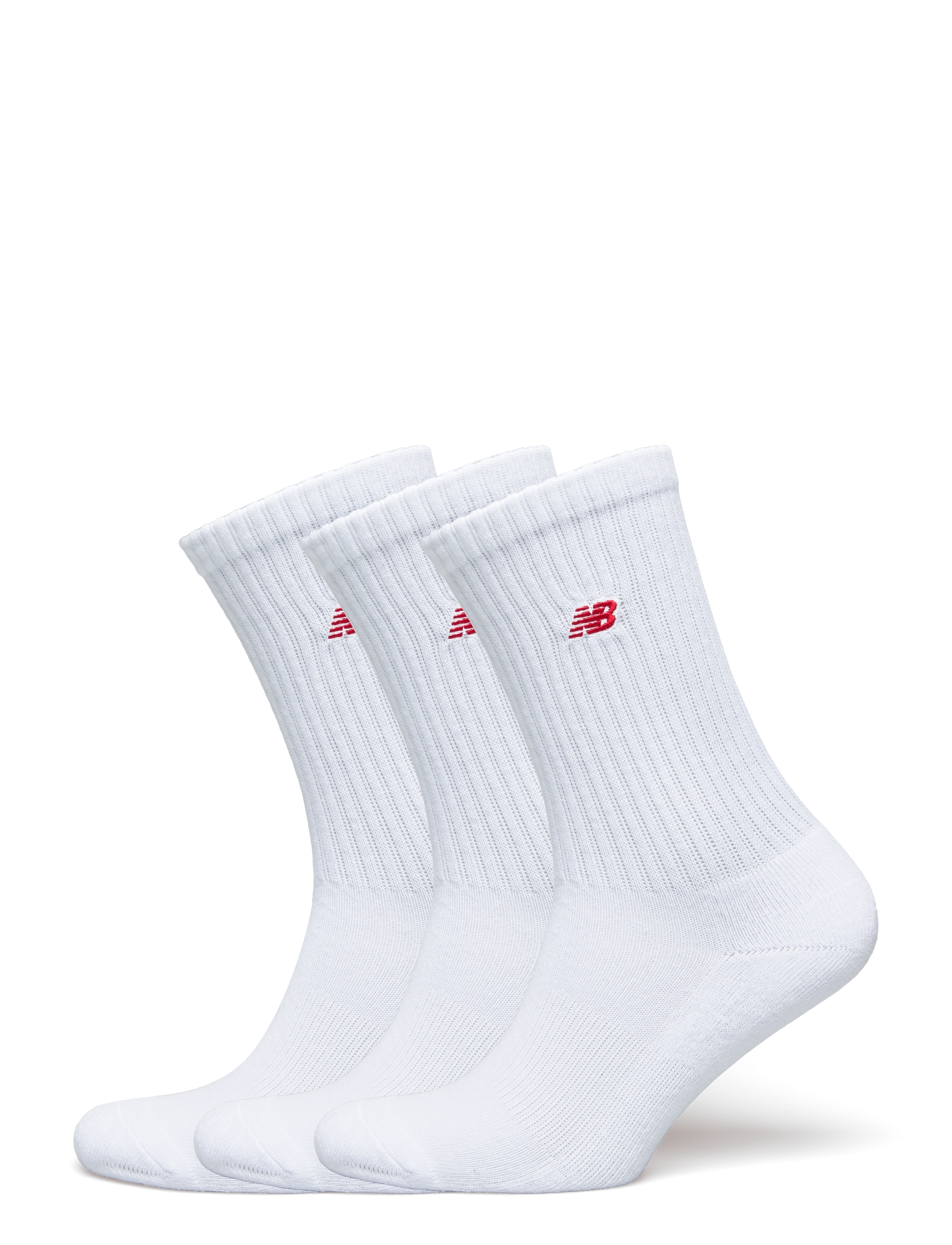 NB Patch Logo Crew 3 Pairs - WHITE