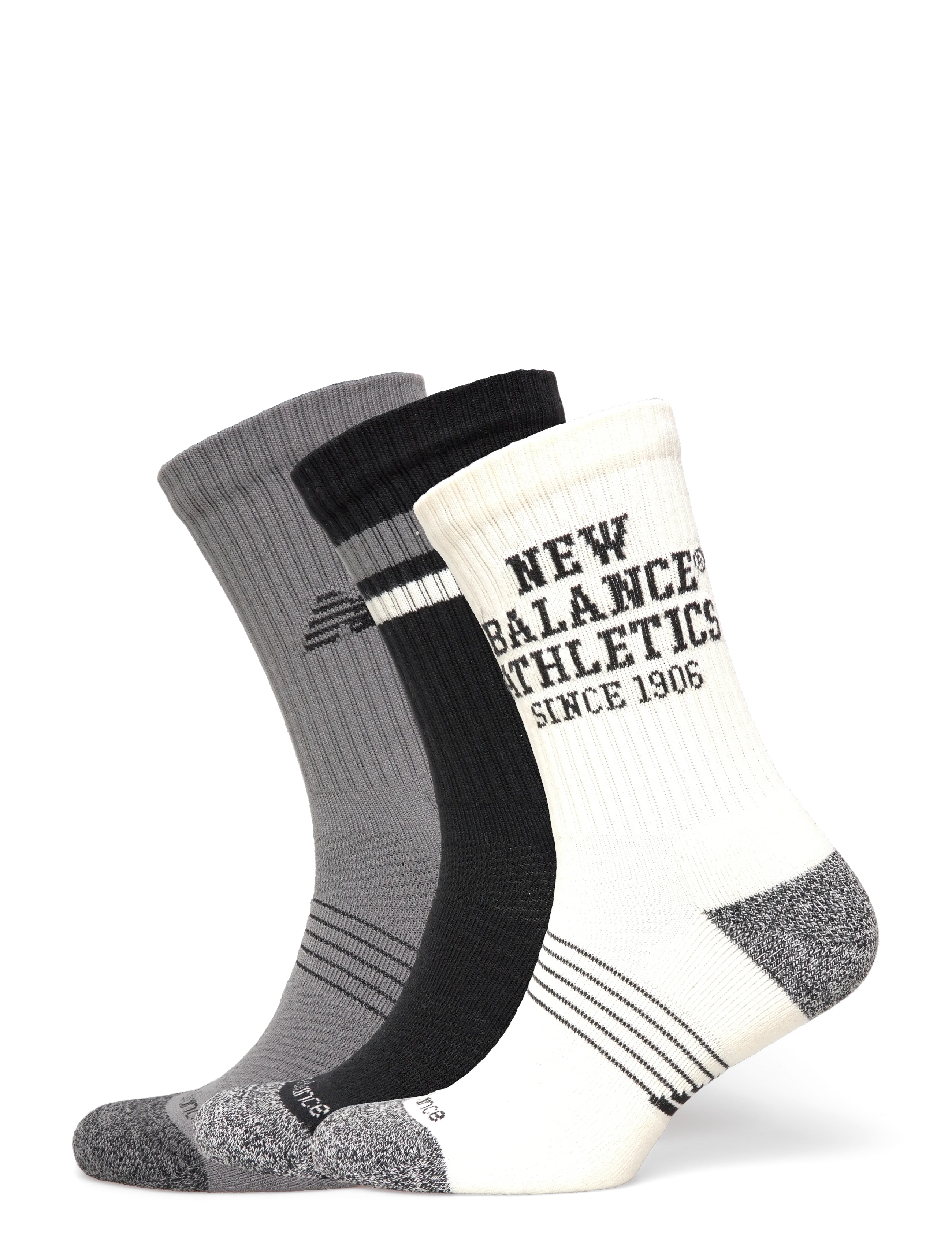New Balance Active Graphic Crew Socks 3 Pack - New Balance - ASSORTED COLORS / multi