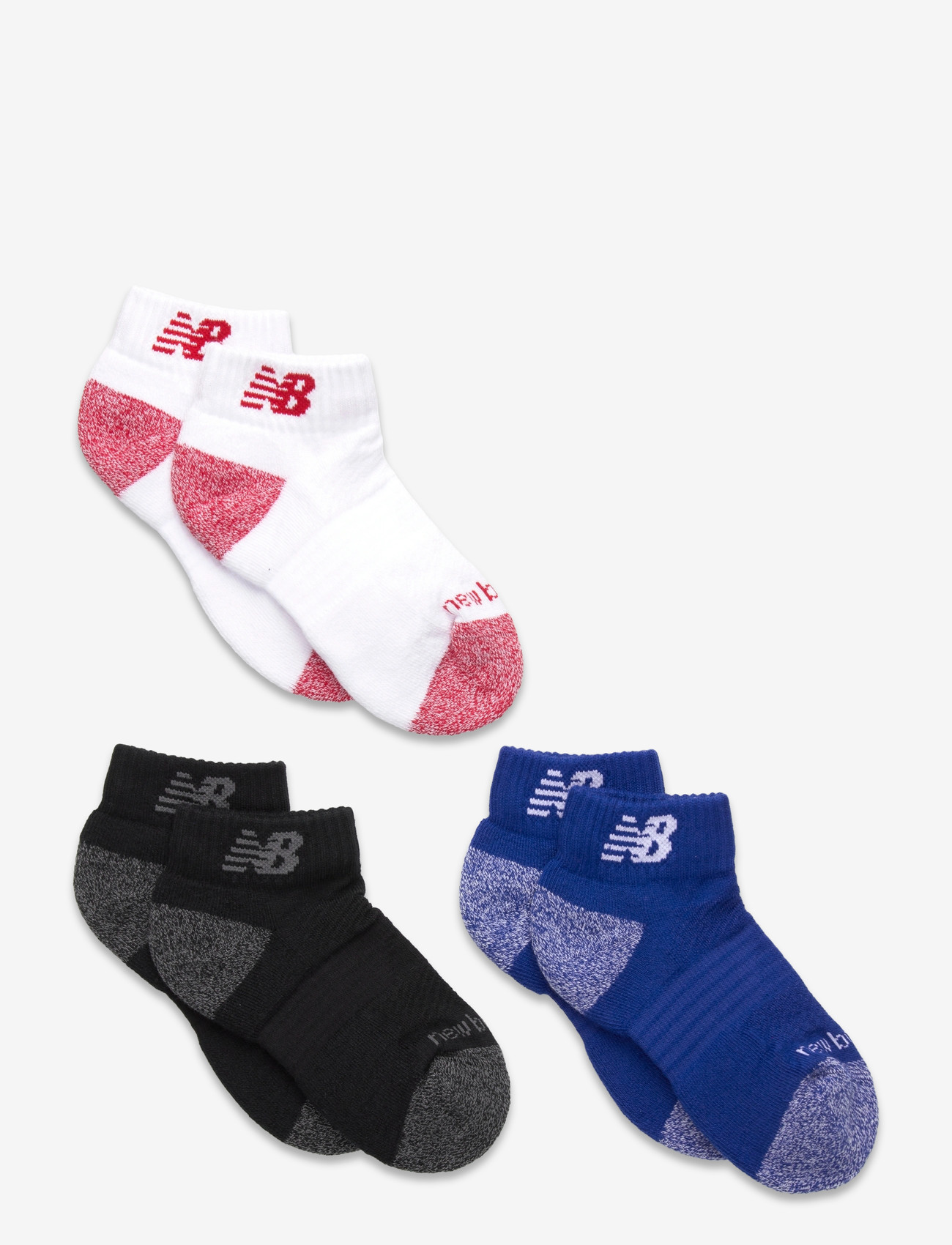 New Balance - Youth Active Low Cut Socks 3 Pack - strømper - assorted colors - 0