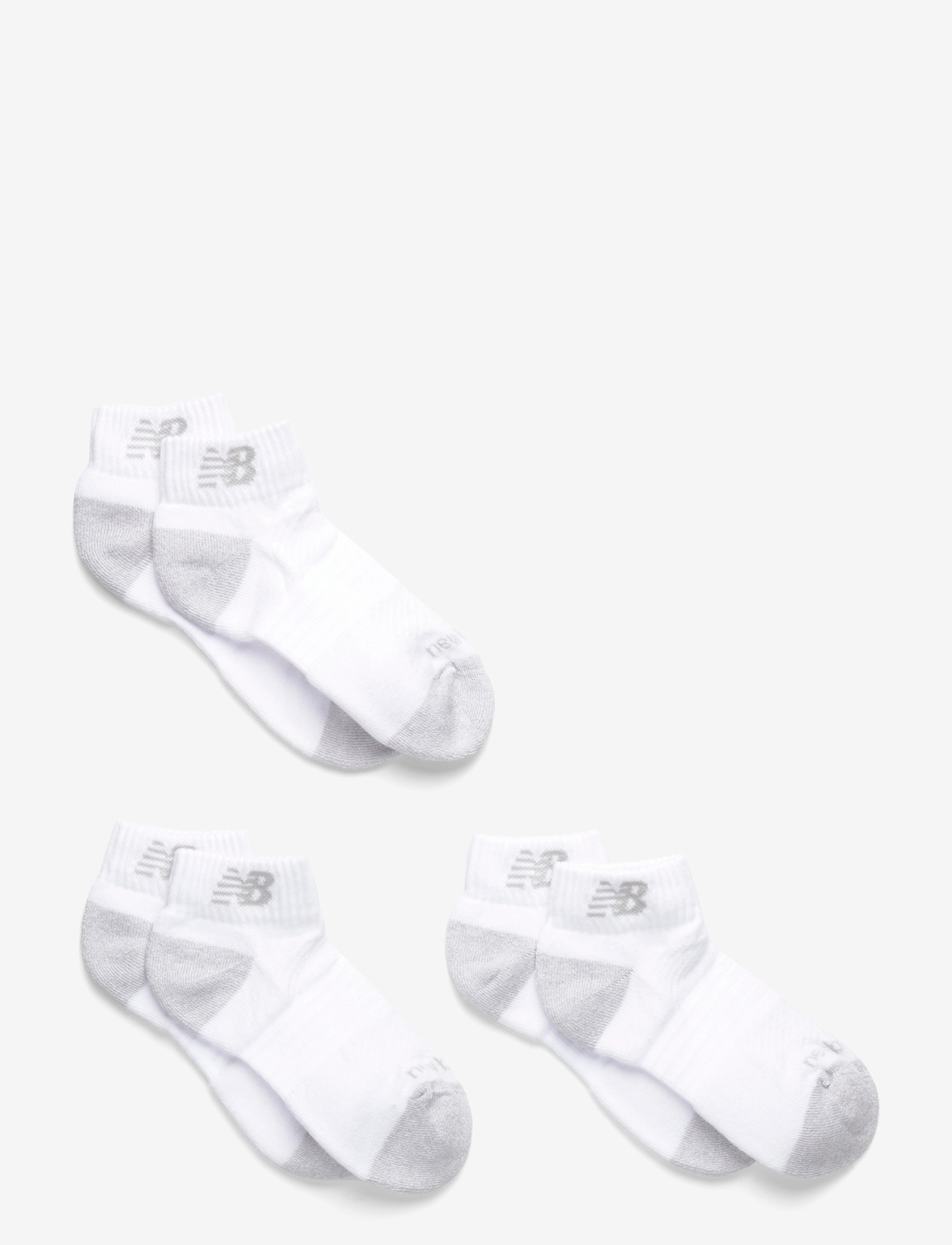 New Balance - Youth Active Low Cut Socks 3 Pack - socks - white - 0