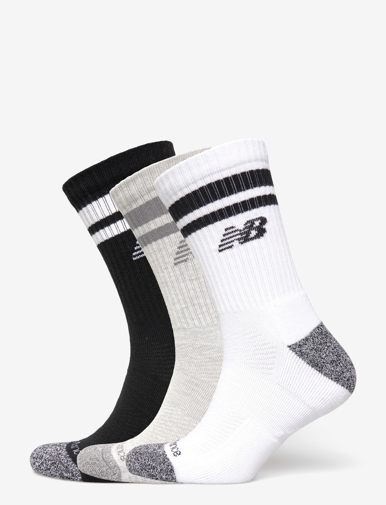 New Balance - Active Lifestyle Striped Crew Socks 3 Pack - sportsocken - assorted colors - 0