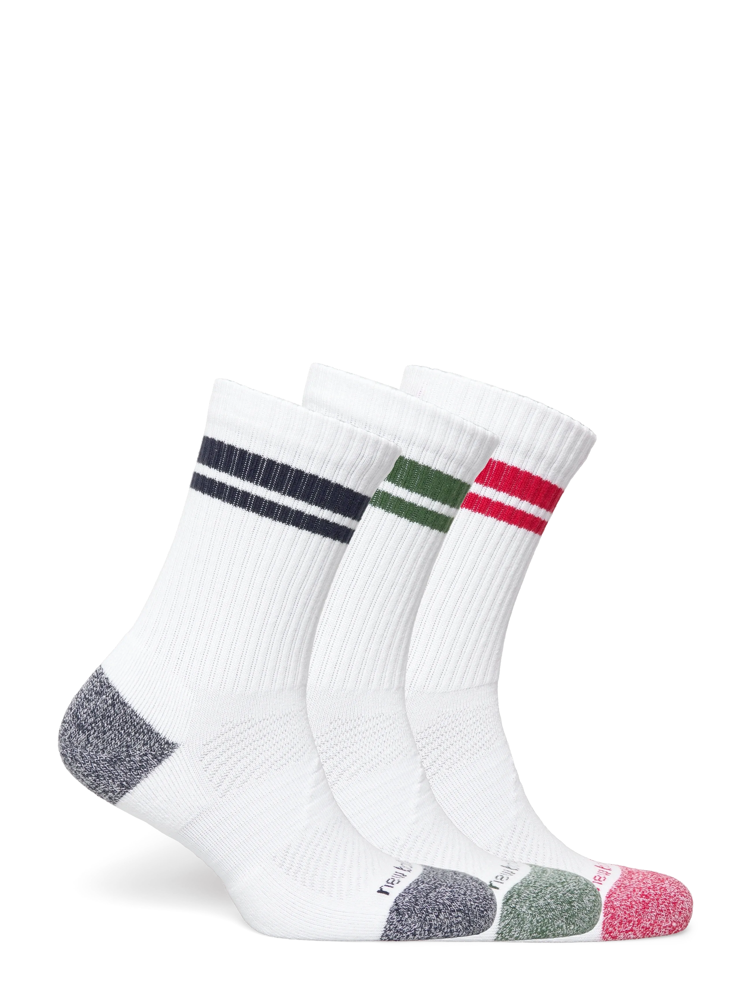 New Balance - Active Lifestyle Striped Crew Socks 3 Pack - sportinės kojinės - assortment 1 - 1