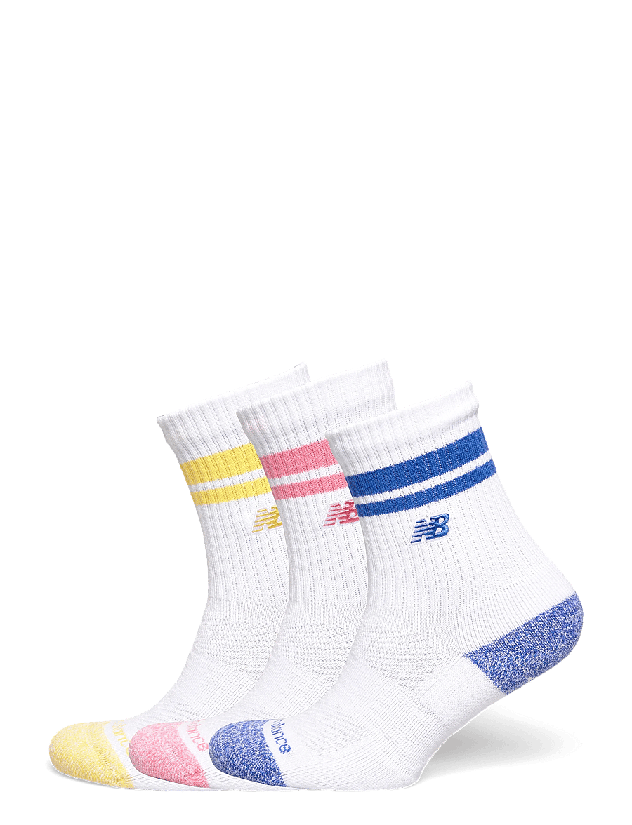 New Balance - Active Lifestyle Striped Crew Socks 3 Pack - spordisokid - blue bird - 0