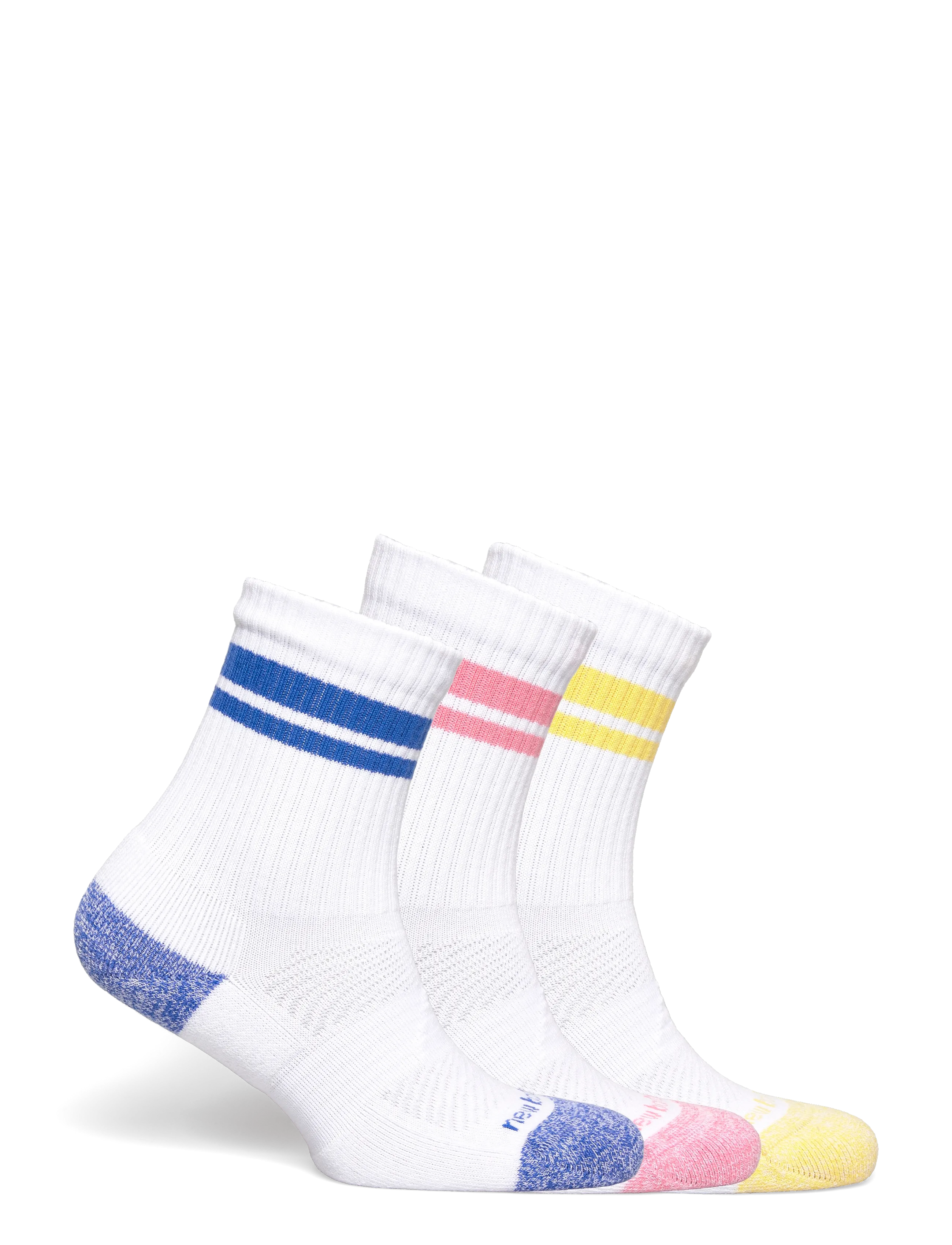New Balance - Active Lifestyle Striped Crew Socks 3 Pack - spordisokid - blue bird - 1