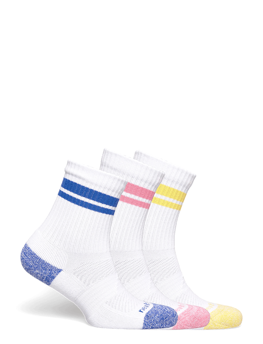 New Balance - Active Lifestyle Striped Crew Socks 3 Pack - spordisokid - blue bird - 1
