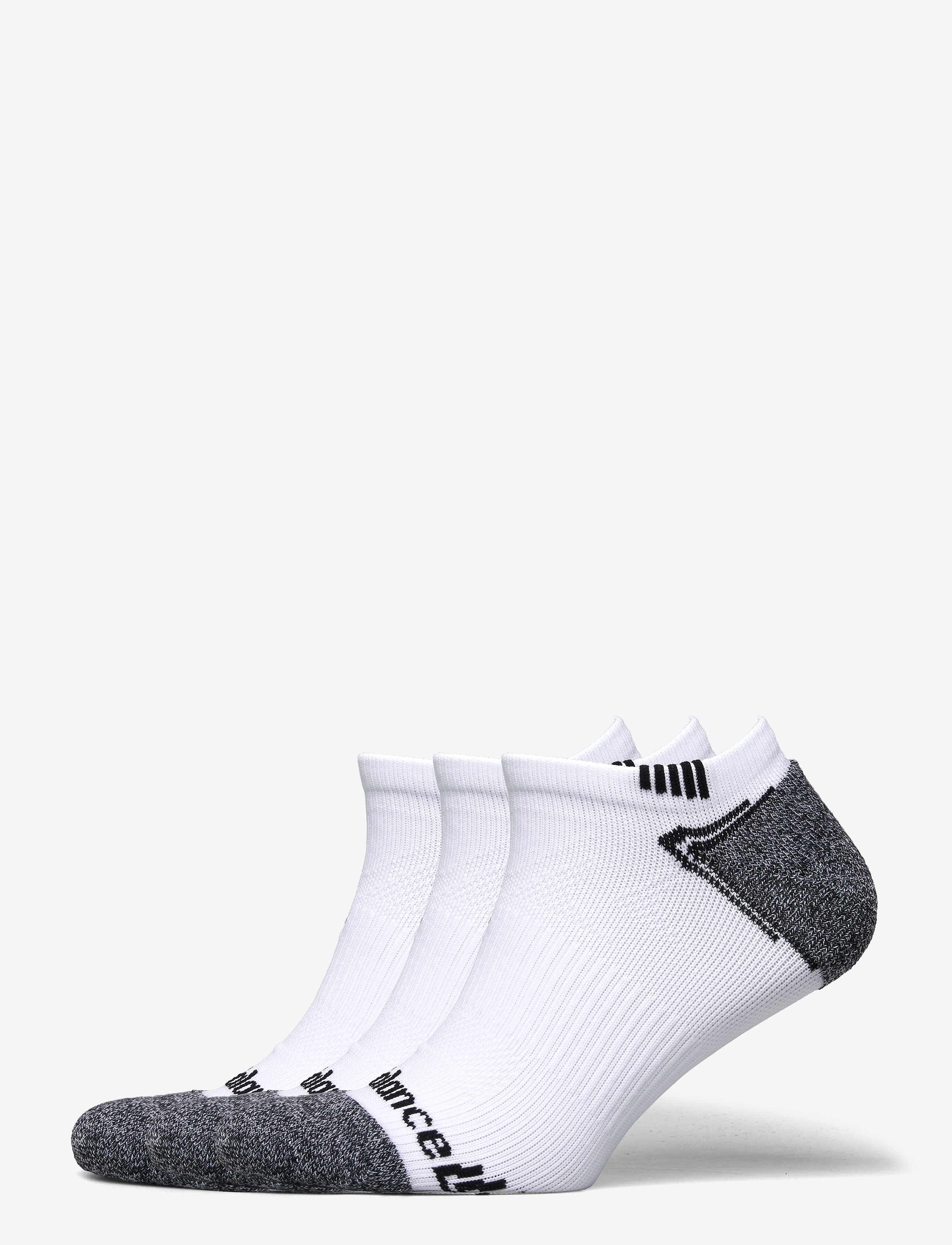 No Show Run Sock 3 Pack - WHITE