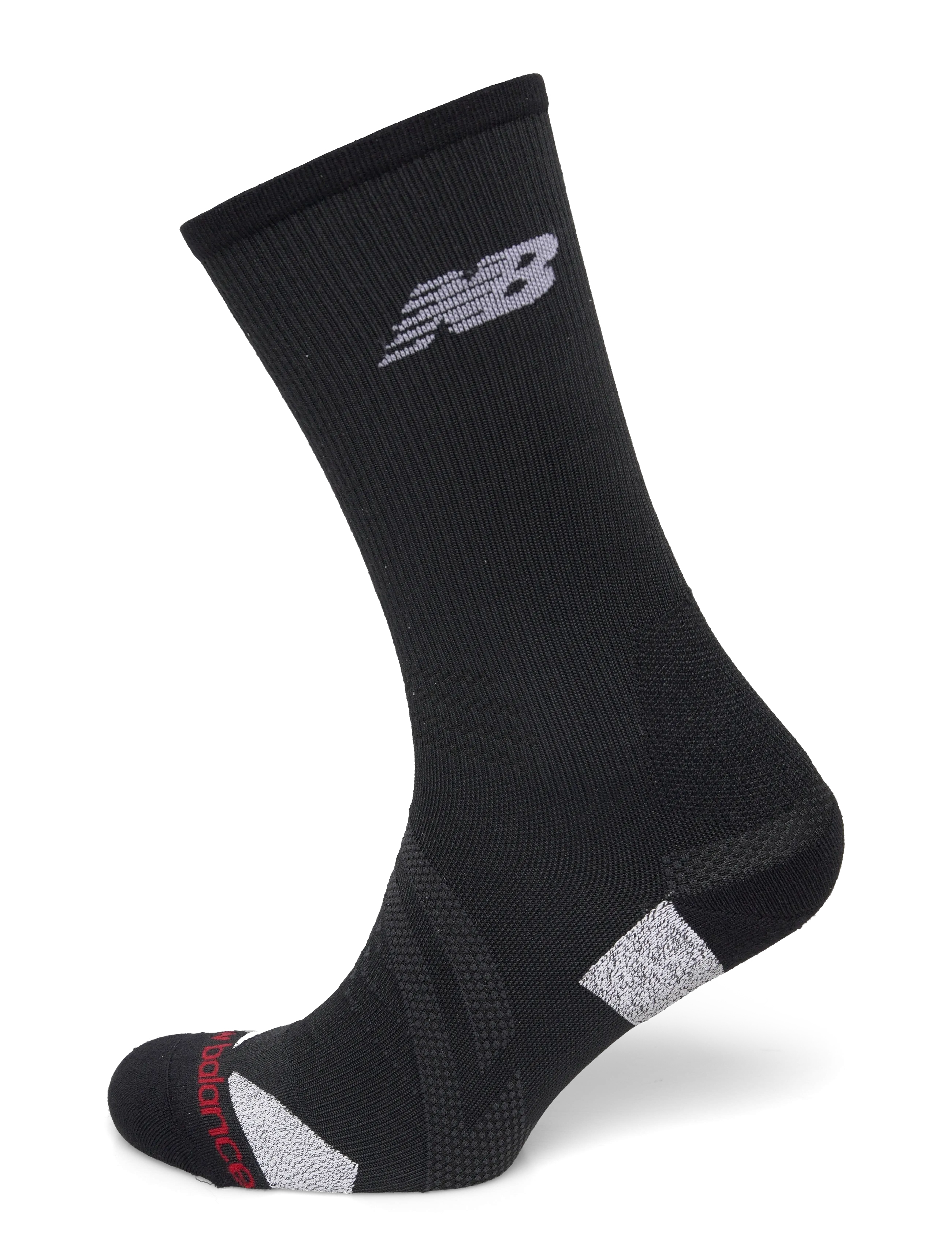 New Balance Run Foundation v2 Mid Calf 1 Pair - Socken - BLACK / black