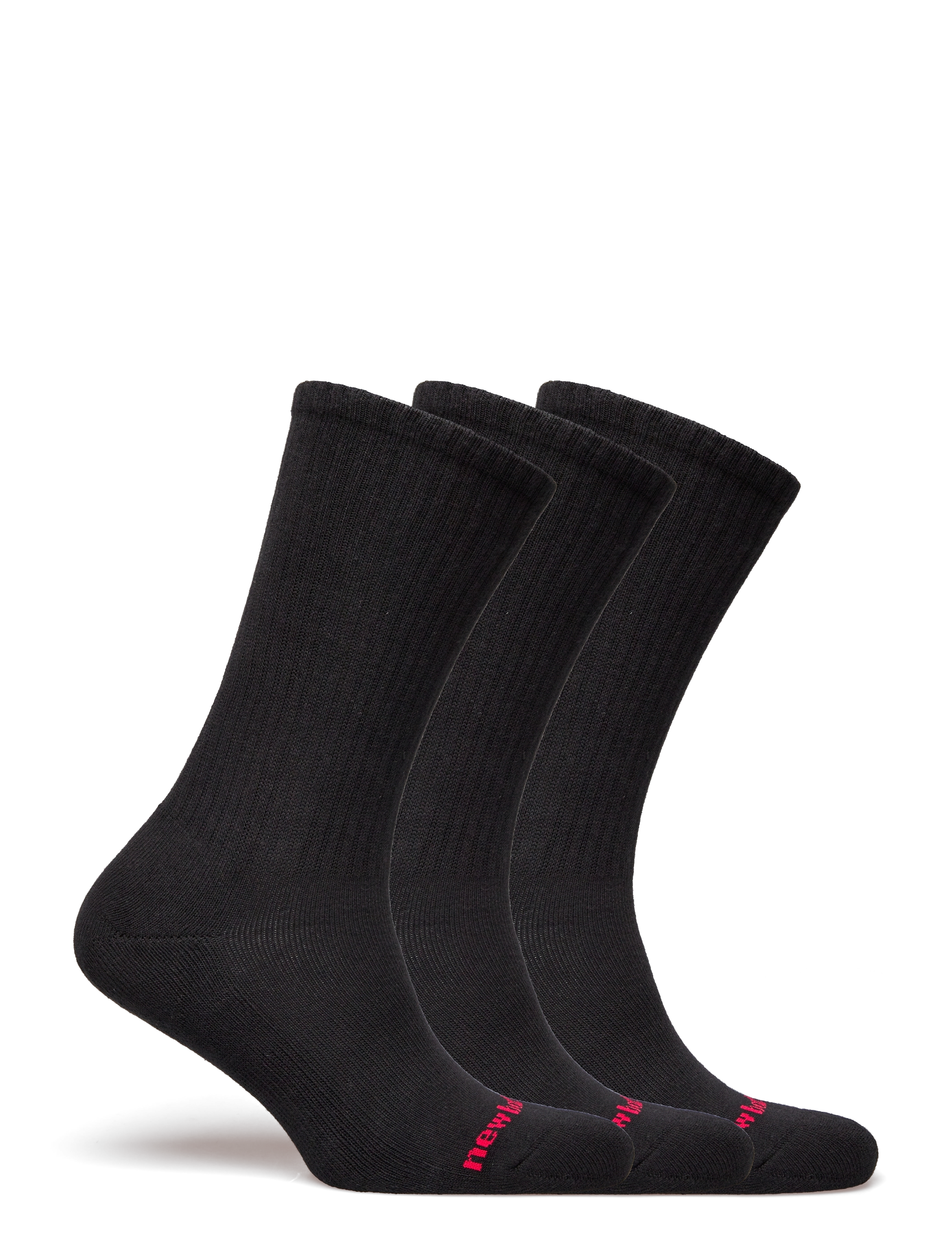 New Balance - Patch Logo Crew 3 Pack - sport socks - black - 1