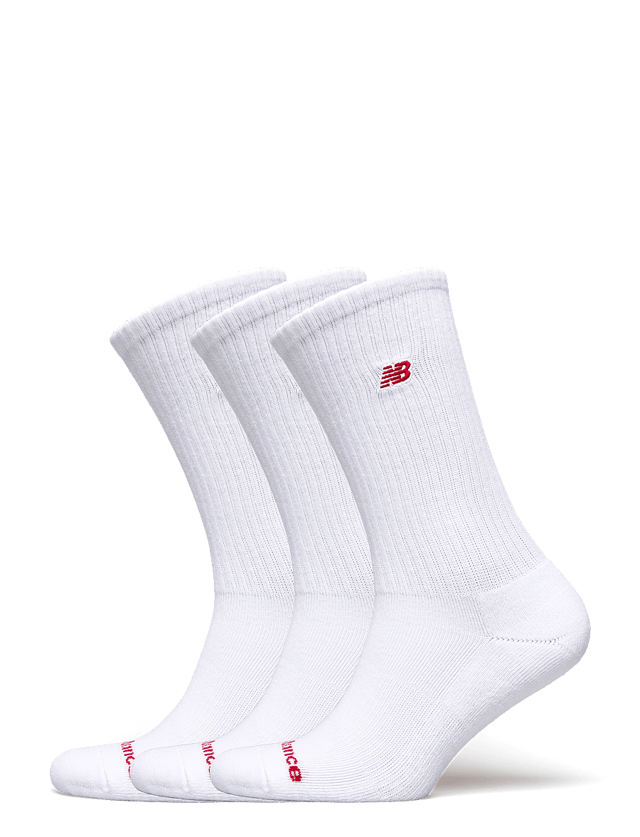 New Balance - Patch Logo Crew 3 Pack - sport socks - white - 0