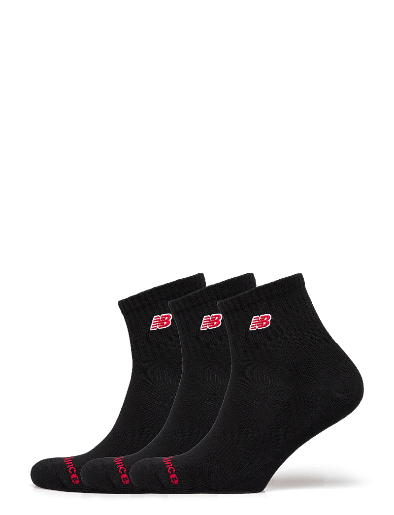 New Balance - Patch Logo Ankle 3 Pack - sportstrømper - black - 0