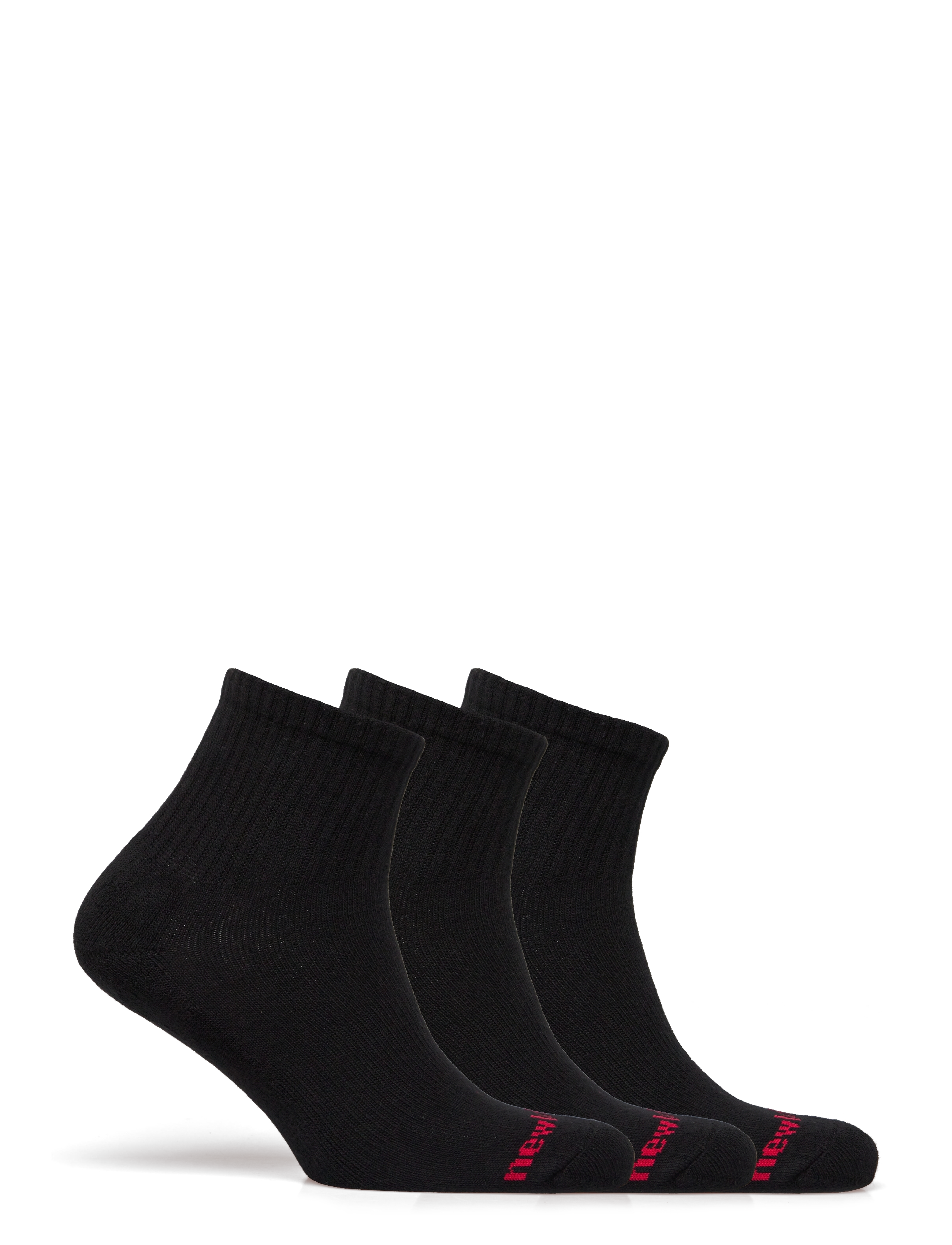 New Balance - Patch Logo Ankle 3 Pack - de laveste prisene - black - 1
