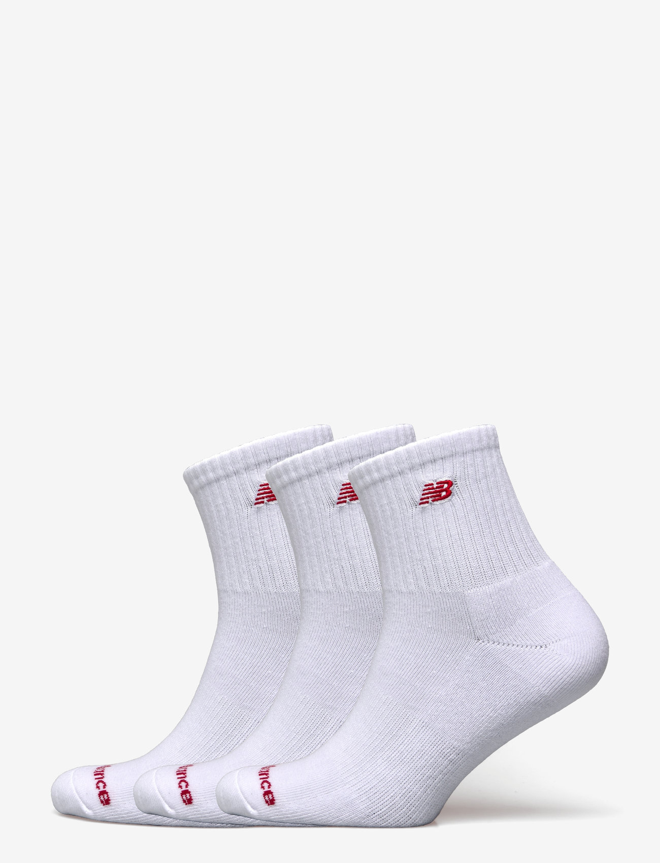 New Balance - Patch Logo Ankle 3 Pack - träningsstrumpor - white - 0