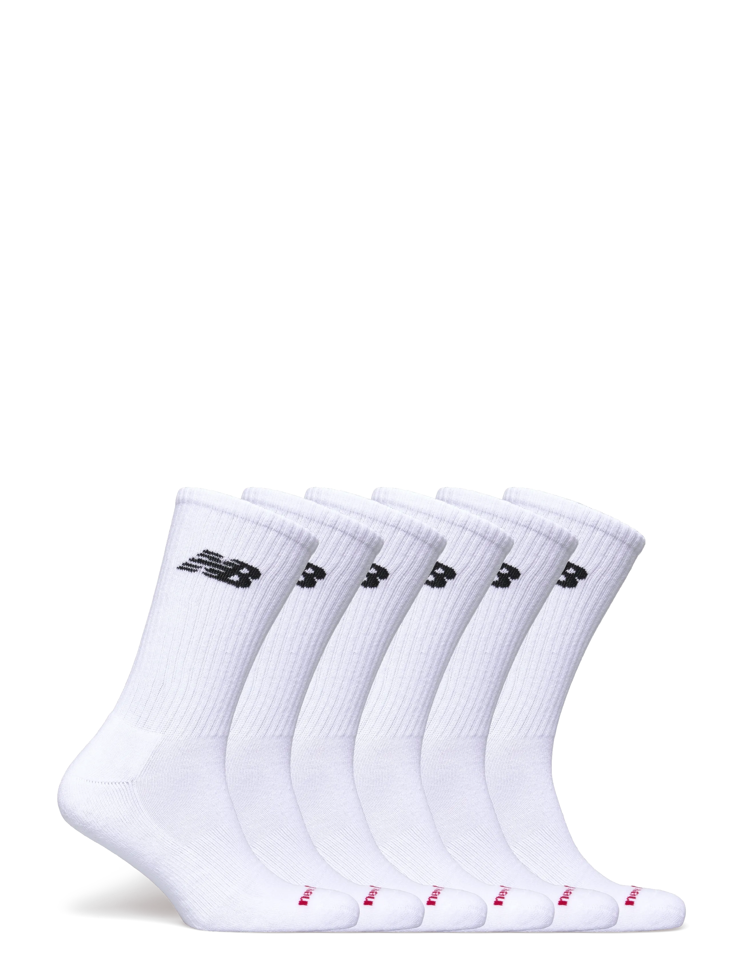 New Balance Everyday Crew 6 Pairs - New Balance - WHITE / white