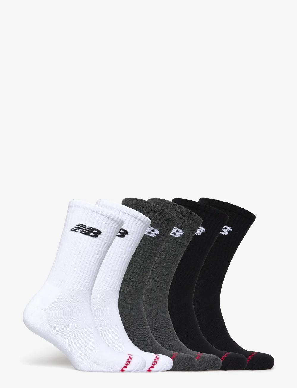 New Balance - Everyday Crew 6 Pairs - urheilusukat - white multi - 0