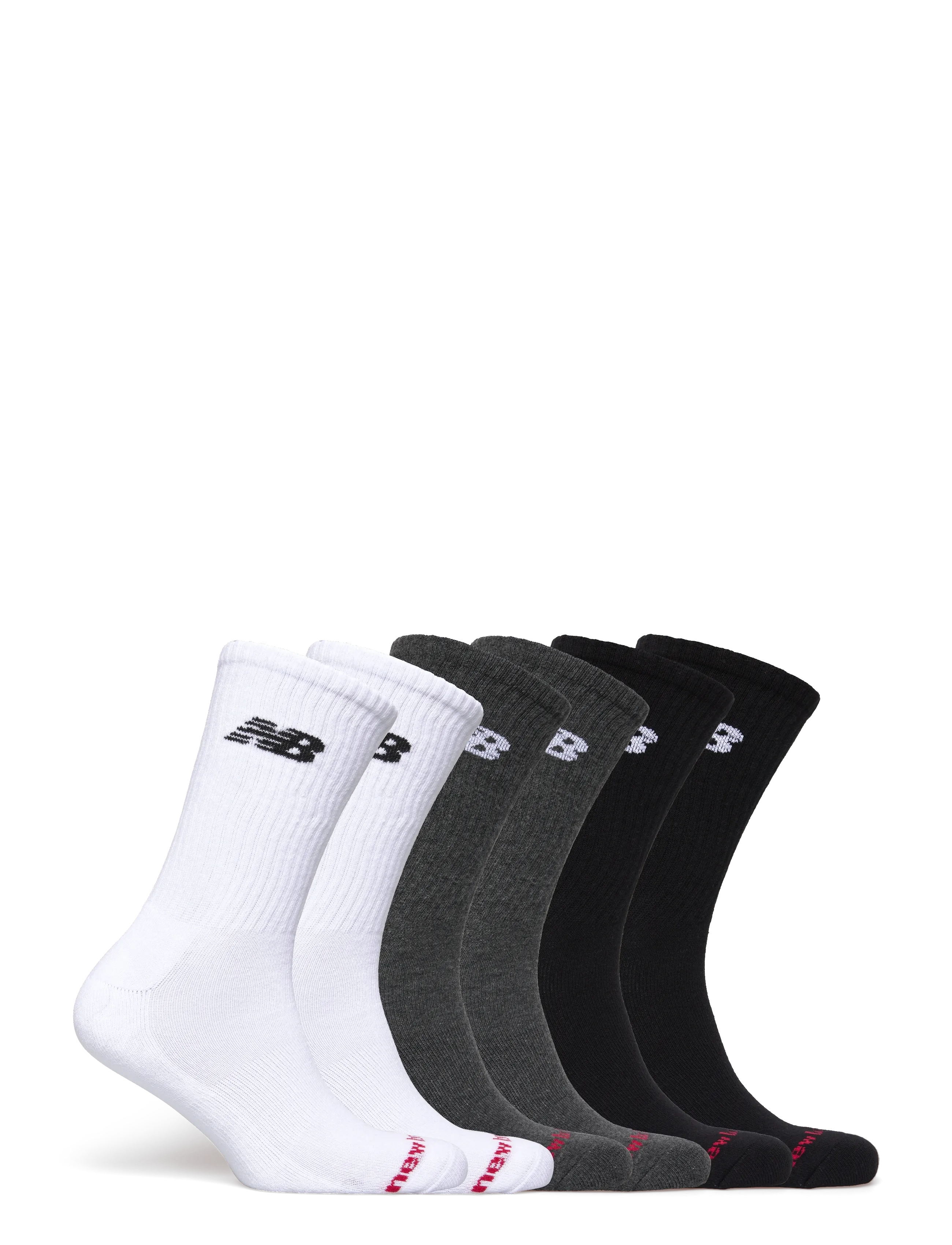 New Balance Everyday Crew 6 Pairs - New Balance - WHITE MULTI / multi