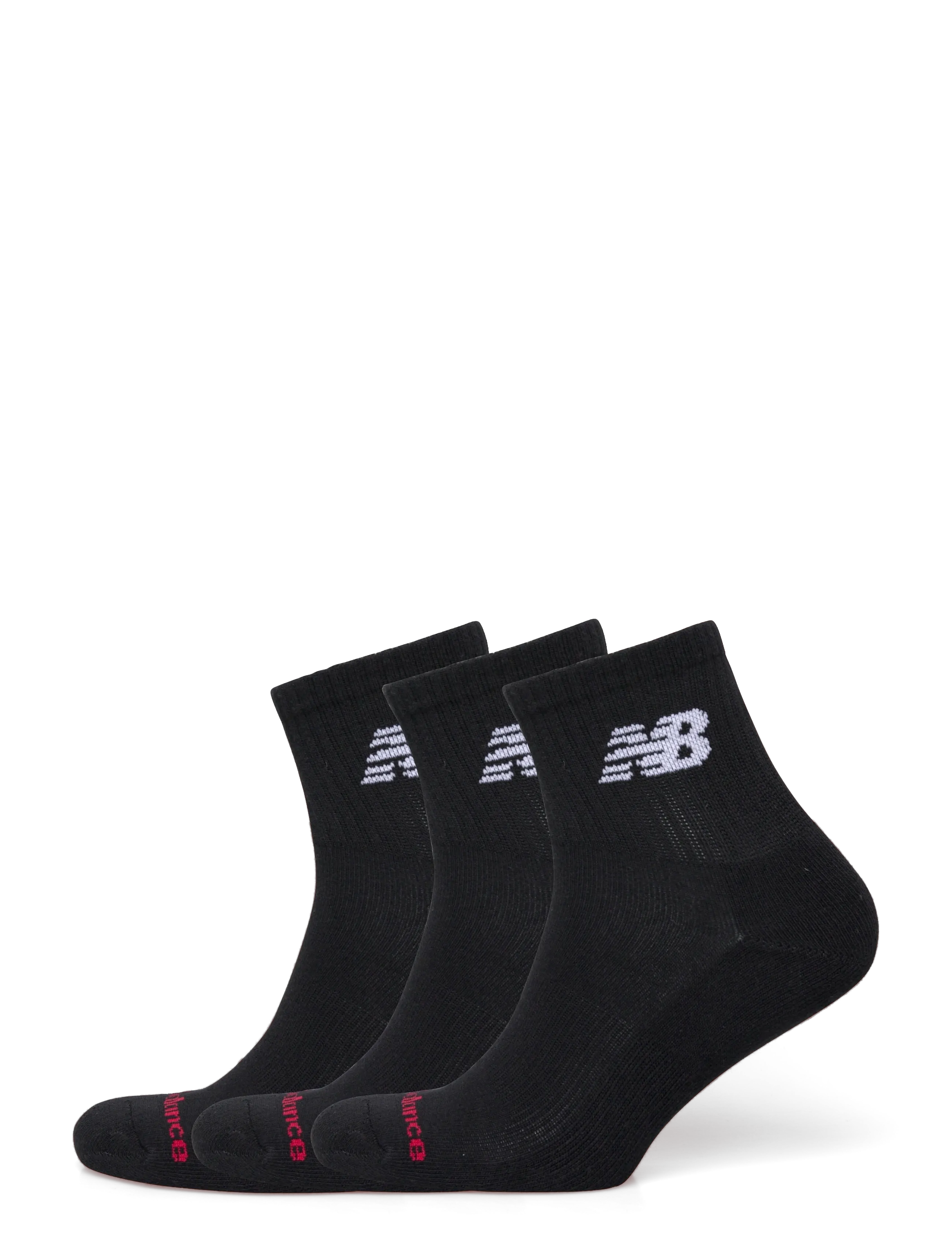 New Balance Everyday Ankle 3 Pairs - Strømper - BLACK / black