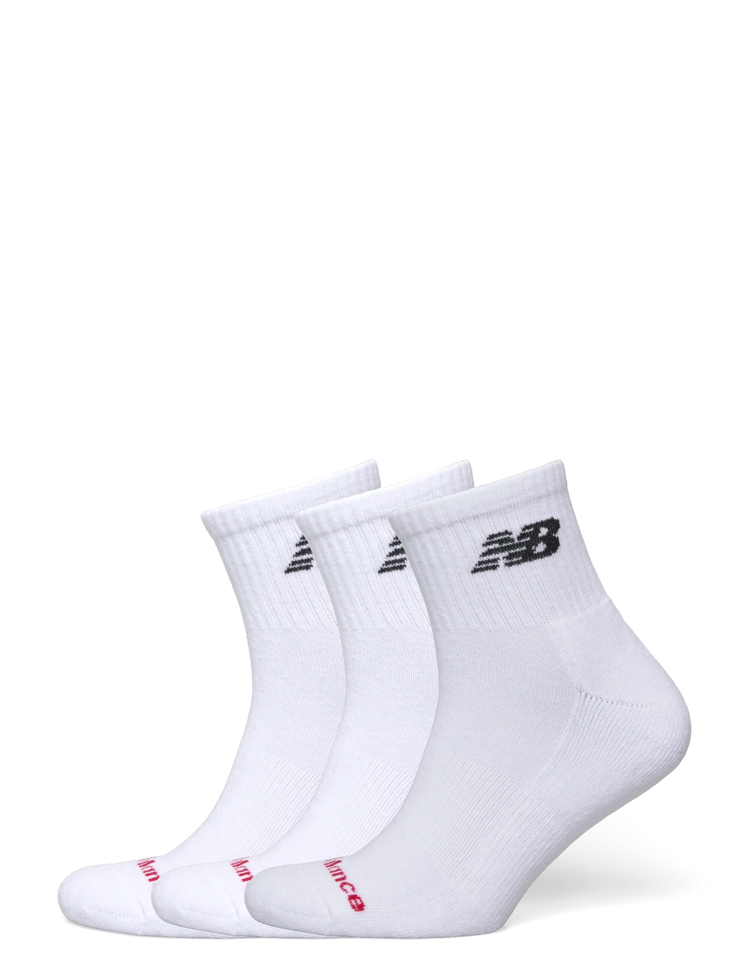 New Balance Everyday Ankle 3 Pairs, Mænd, Ankelstrømper 3-pak, Hvid, Str: S