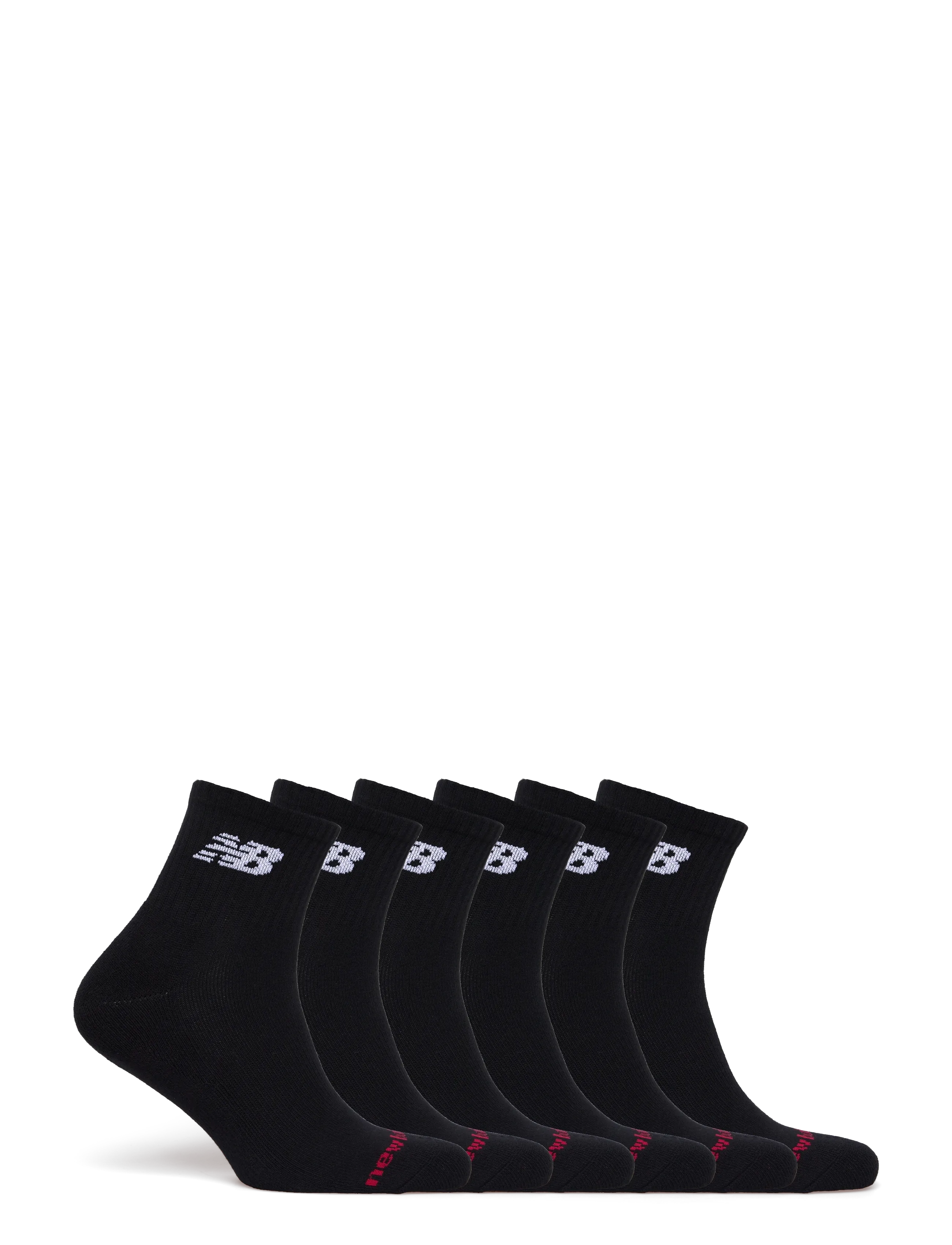 New Balance Everyday Ankle 6 Pairs - New Balance - BLACK / black