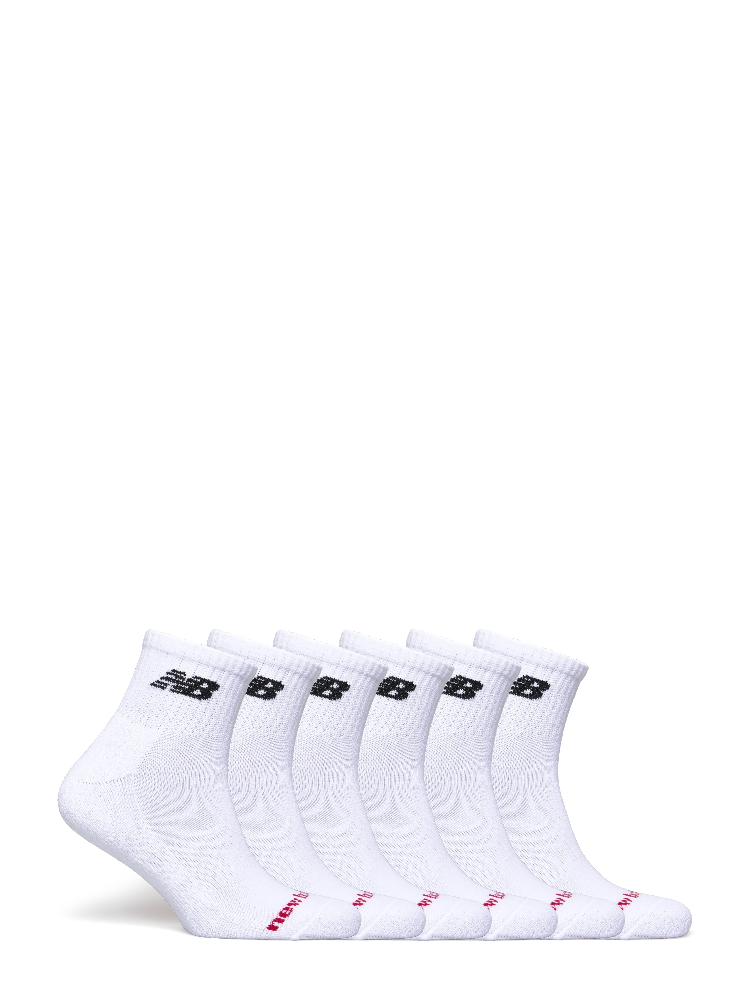 New Balance Everyday Ankle 6 Pairs - Strømper - WHITE / white