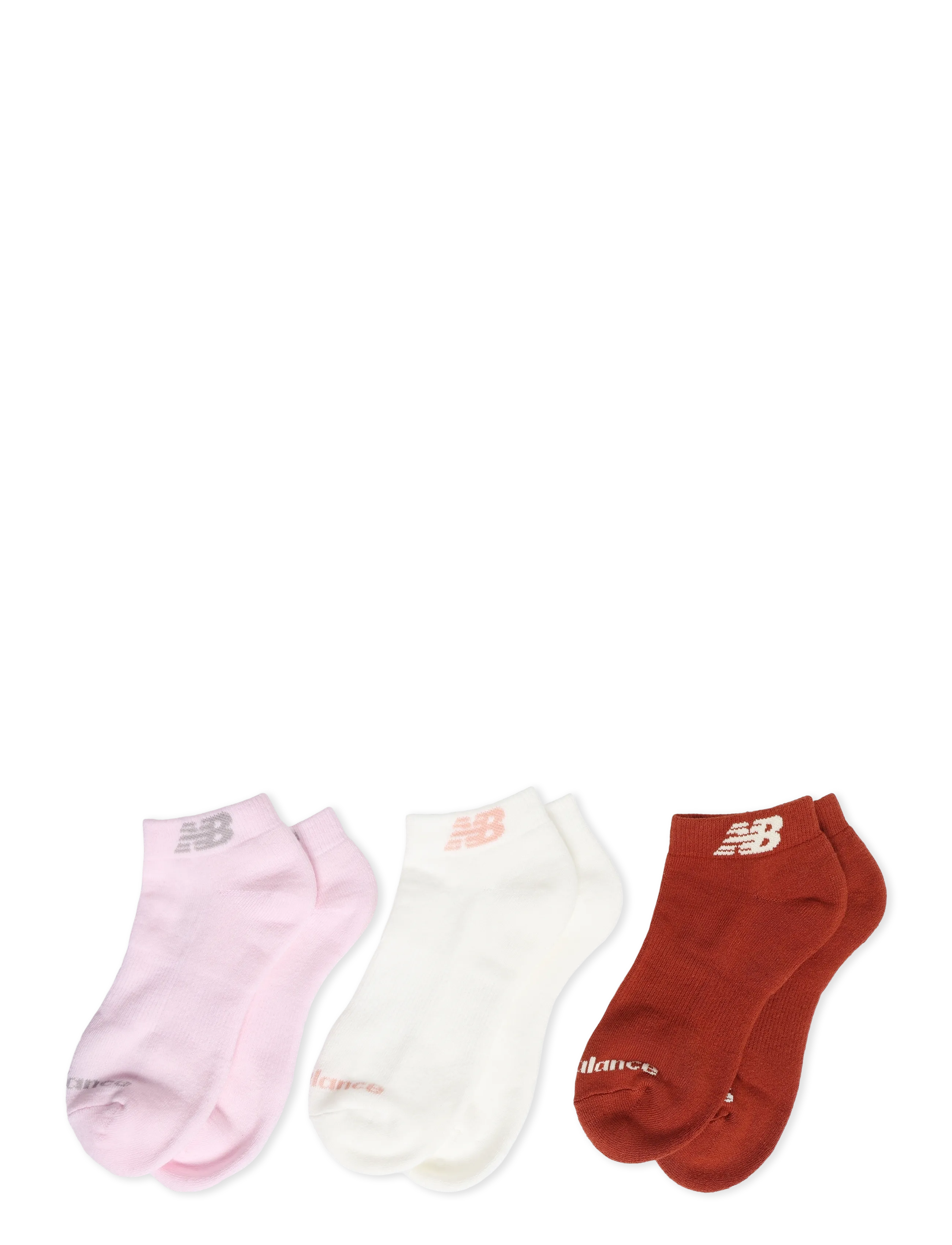 New Balance - Everyday Lowcut 3 Pairs - träningsstrumpor - white/pink - 1