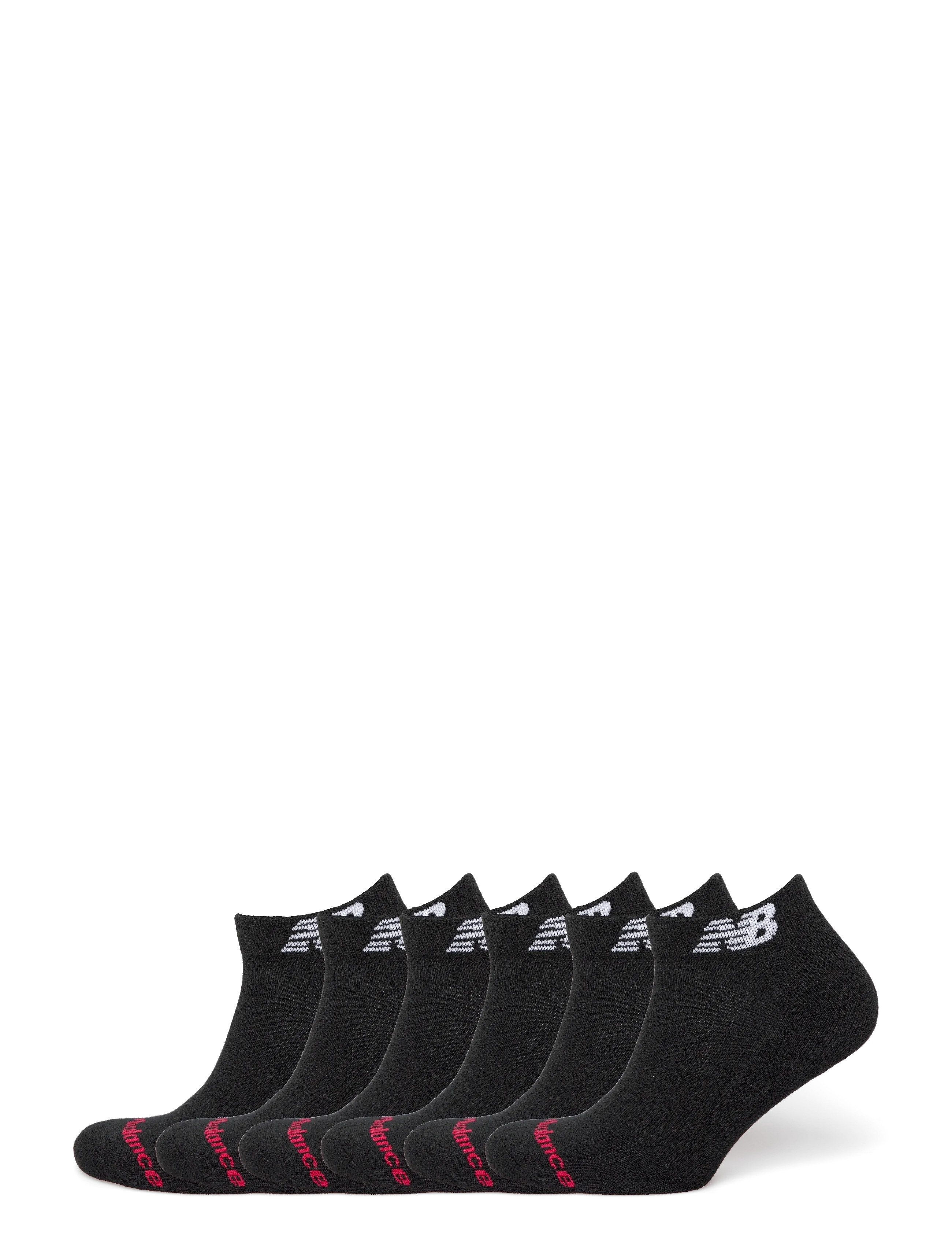 New Balance Everyday Low Cut 6 Pairs, Mænd, Ankelsokker, Sort, Str: S