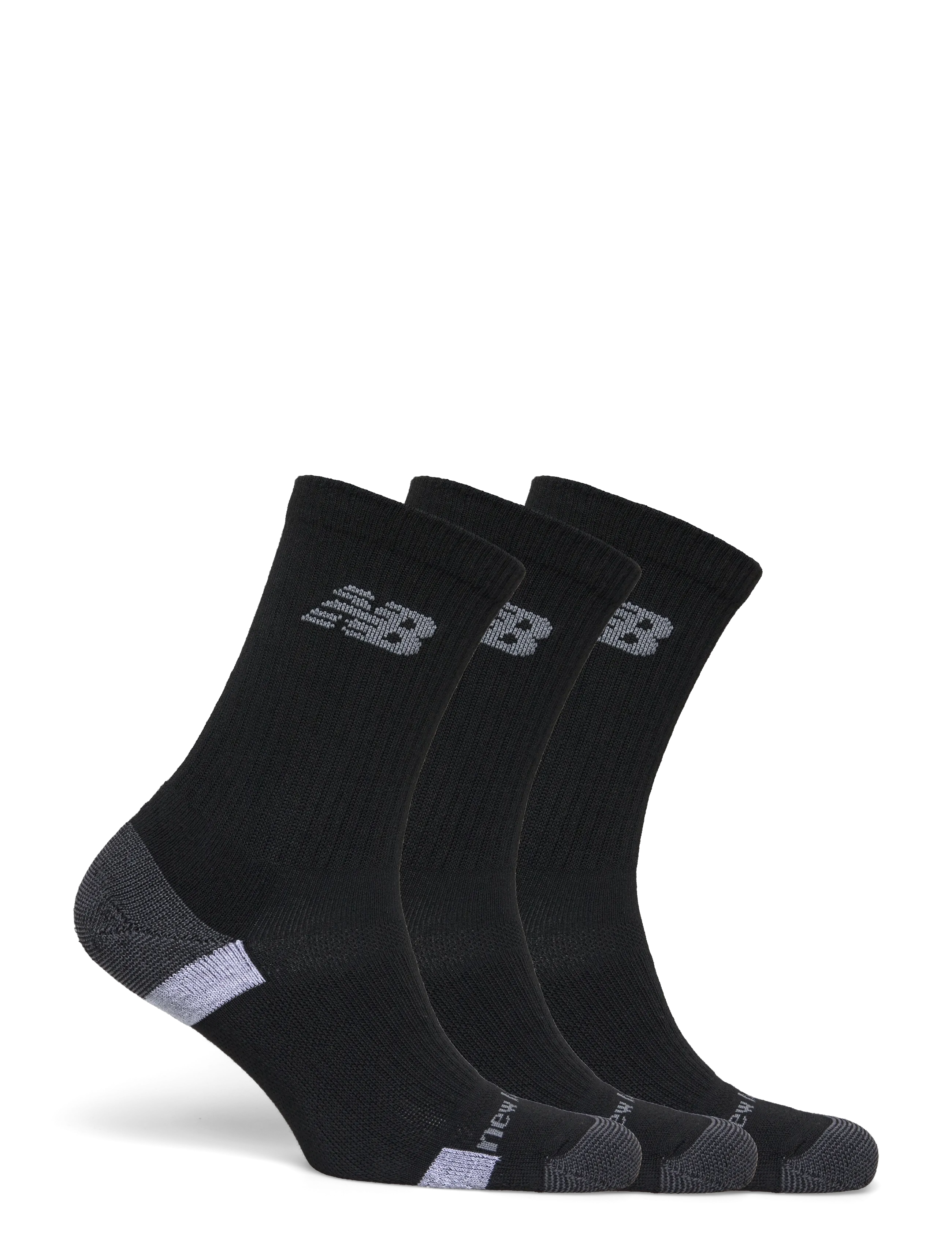 New Balance - Performance Cushioned Crew 3 Pack - black - 1