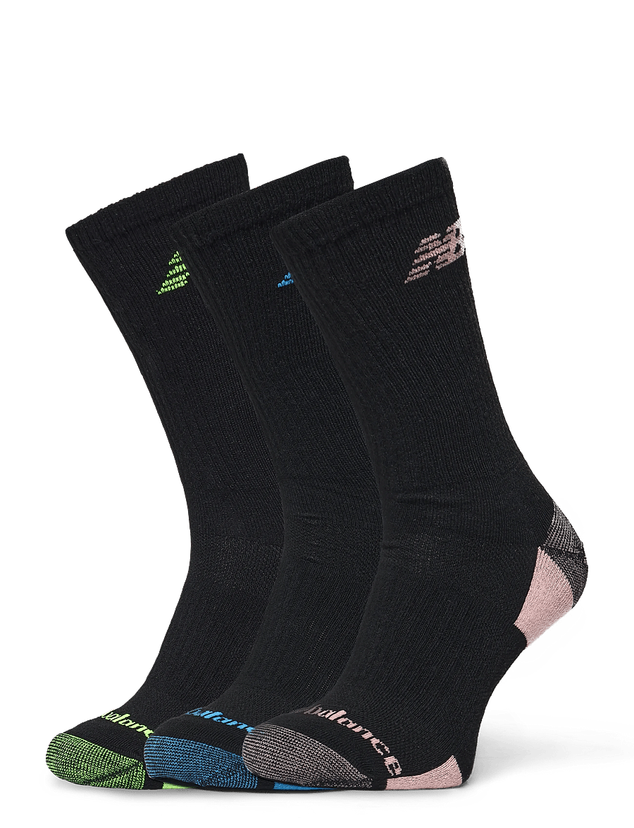 New Balance - Performance Cushioned Crew 3 Pack - skarpety sportowe - black multi - 0