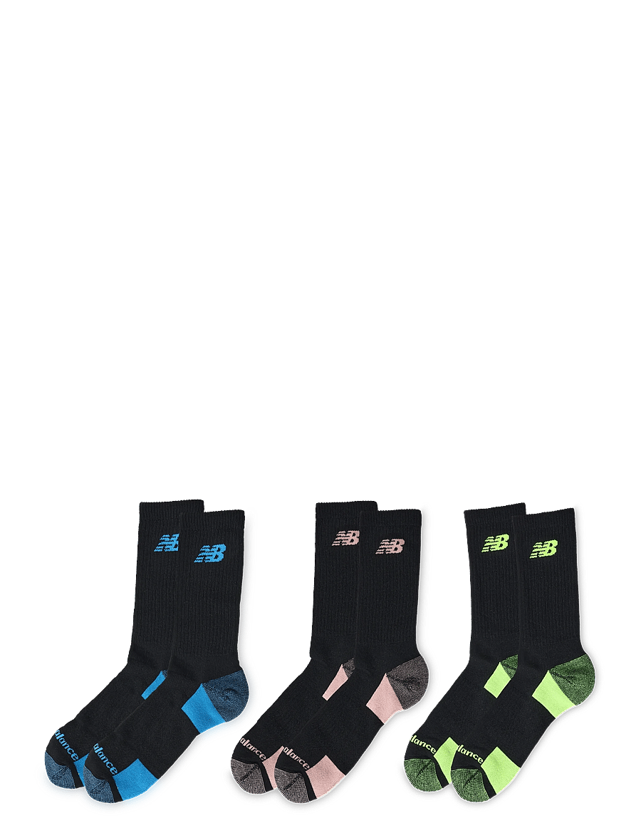 New Balance - Performance Cushioned Crew 3 Pack - skarpety sportowe - black multi - 1