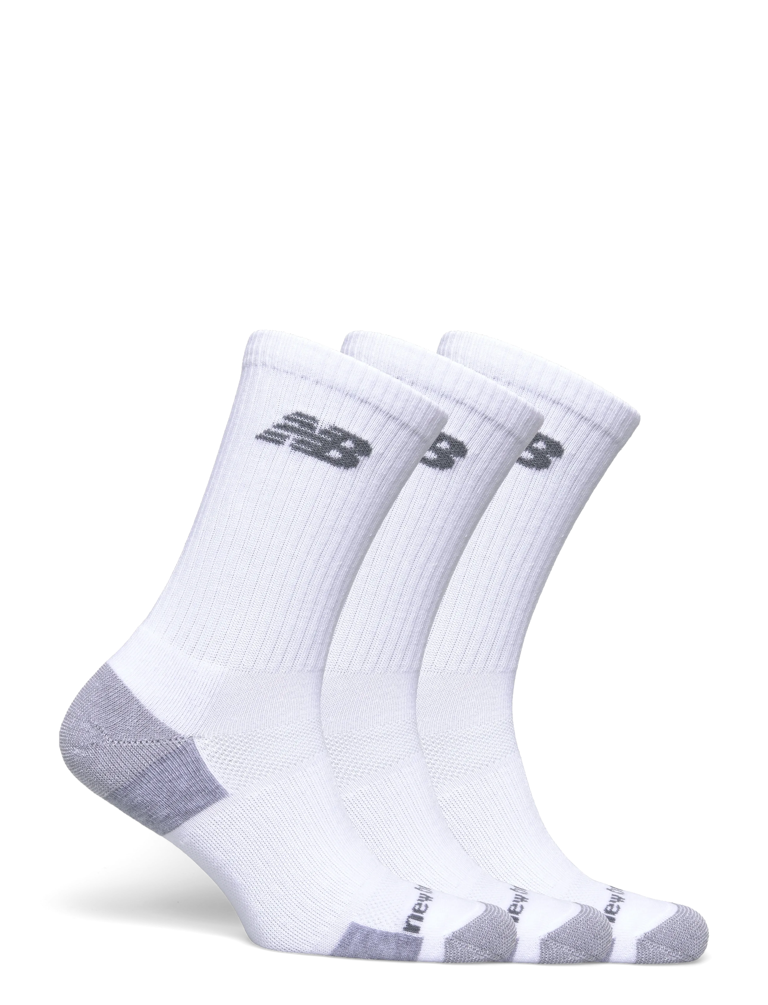 New Balance - Performance Cushioned Crew 3 Pack - white - 1