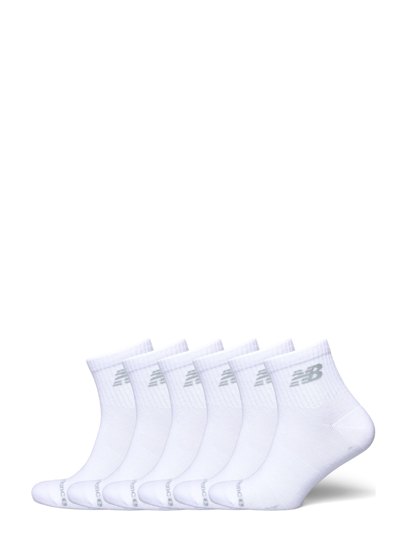 New Balance Performance Basic Ankle 6 Pack - Strumpor - WHITE / white