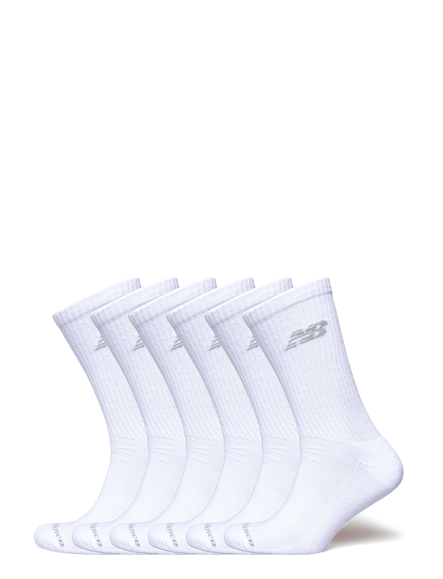 New Balance - Performance Basic Crew 6 Pack - spordisokid - white - 0