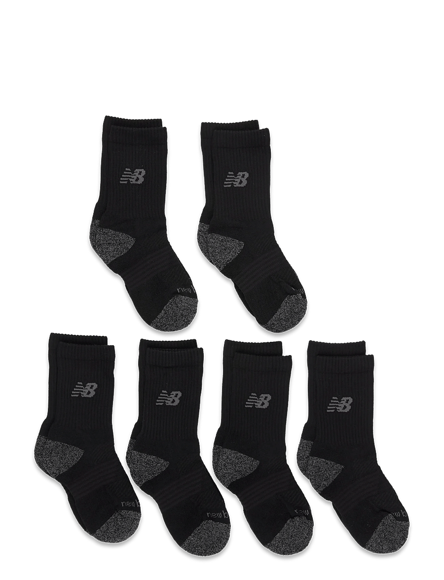 New Balance - Youth Active Crew Socks 6 Pack - strømper - black - 0