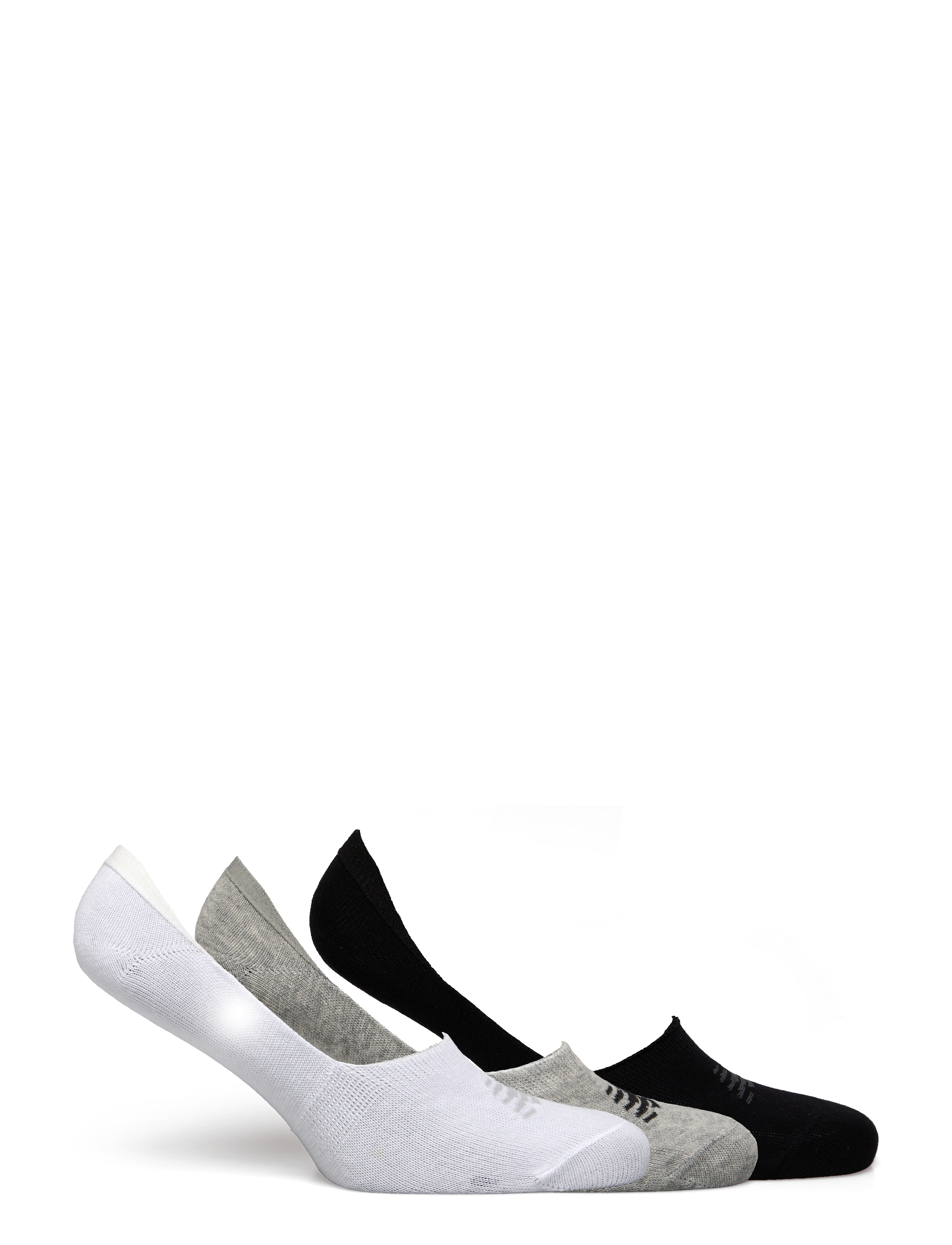 New Balance - Performance Cotton Unseen Liner Socks 3 Pack - white multi - 1