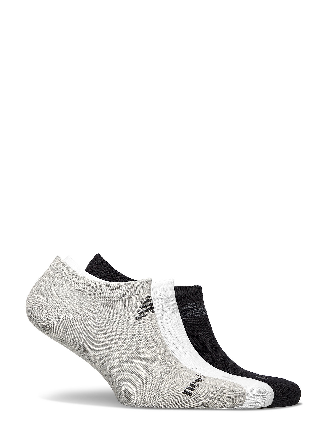 New Balance - Performance Cotton Flat Knit No Show Socks 3 Pack - løpeutstyr - white multi - 1