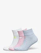 Performance Cotton Flat Knit Ankle Socks 3 Pack - ASSORTMENT 3