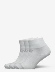 Performance Cotton Flat Knit Ankle Socks 3 Pack - WHITE