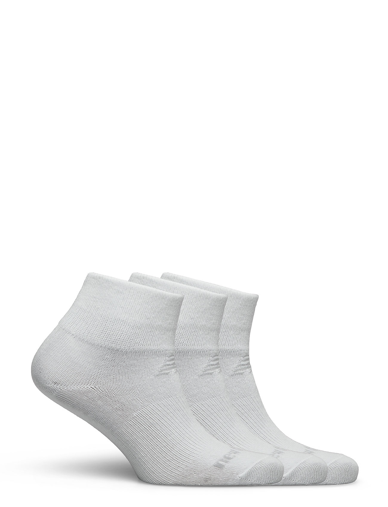 New Balance - Performance Cotton Flat Knit Ankle Socks 3 Pack - running equipment - white - 1