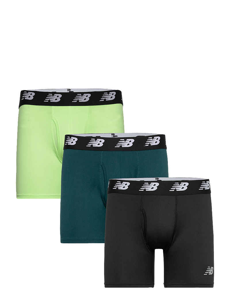 New Balance - Mens Premium 6" Boxer Brief with Fly 3 Pack - bokserid - afterglow - 0
